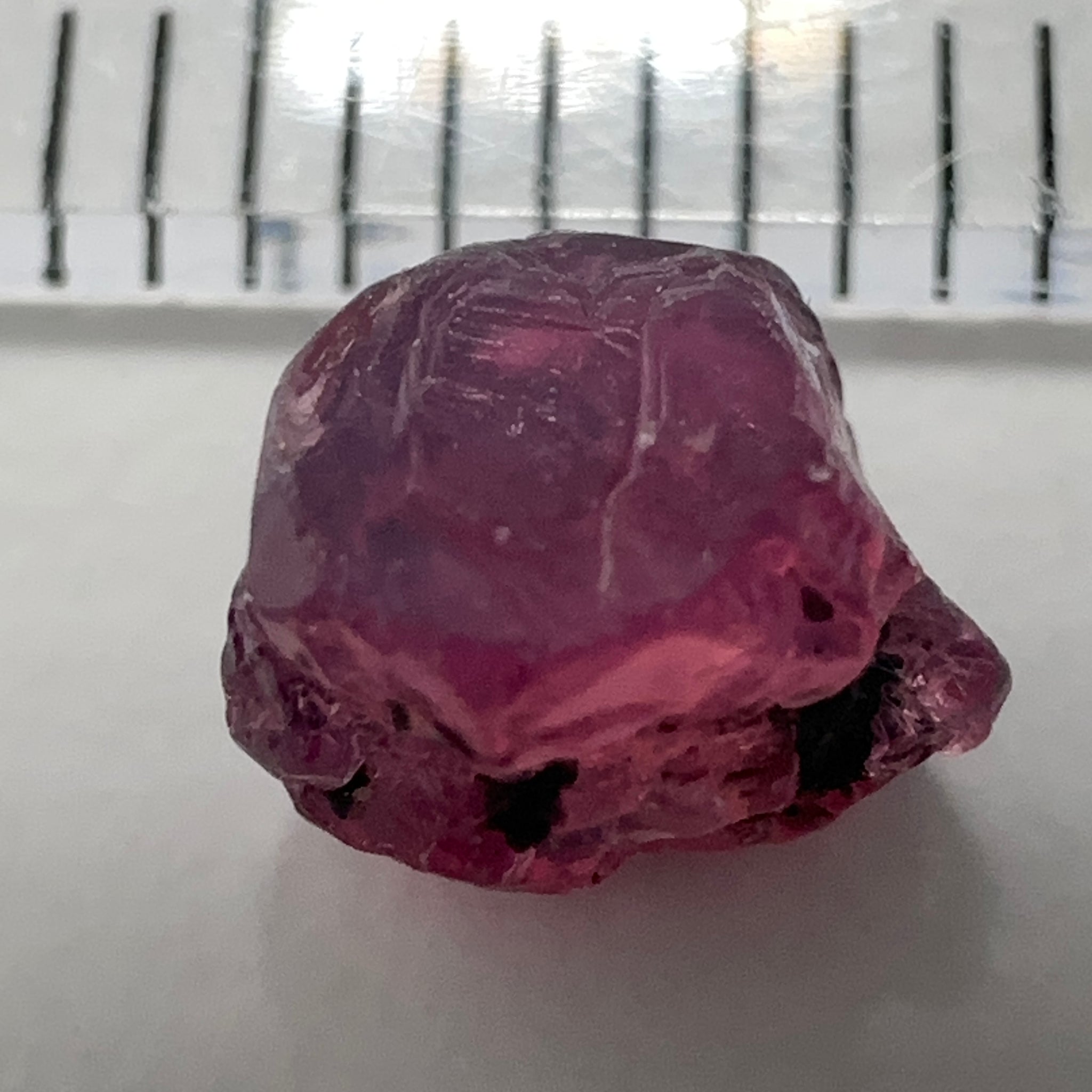 Winza Sapphire, 1.60ct, Tanzania, Untreated Unheated - crack going through not for faceting