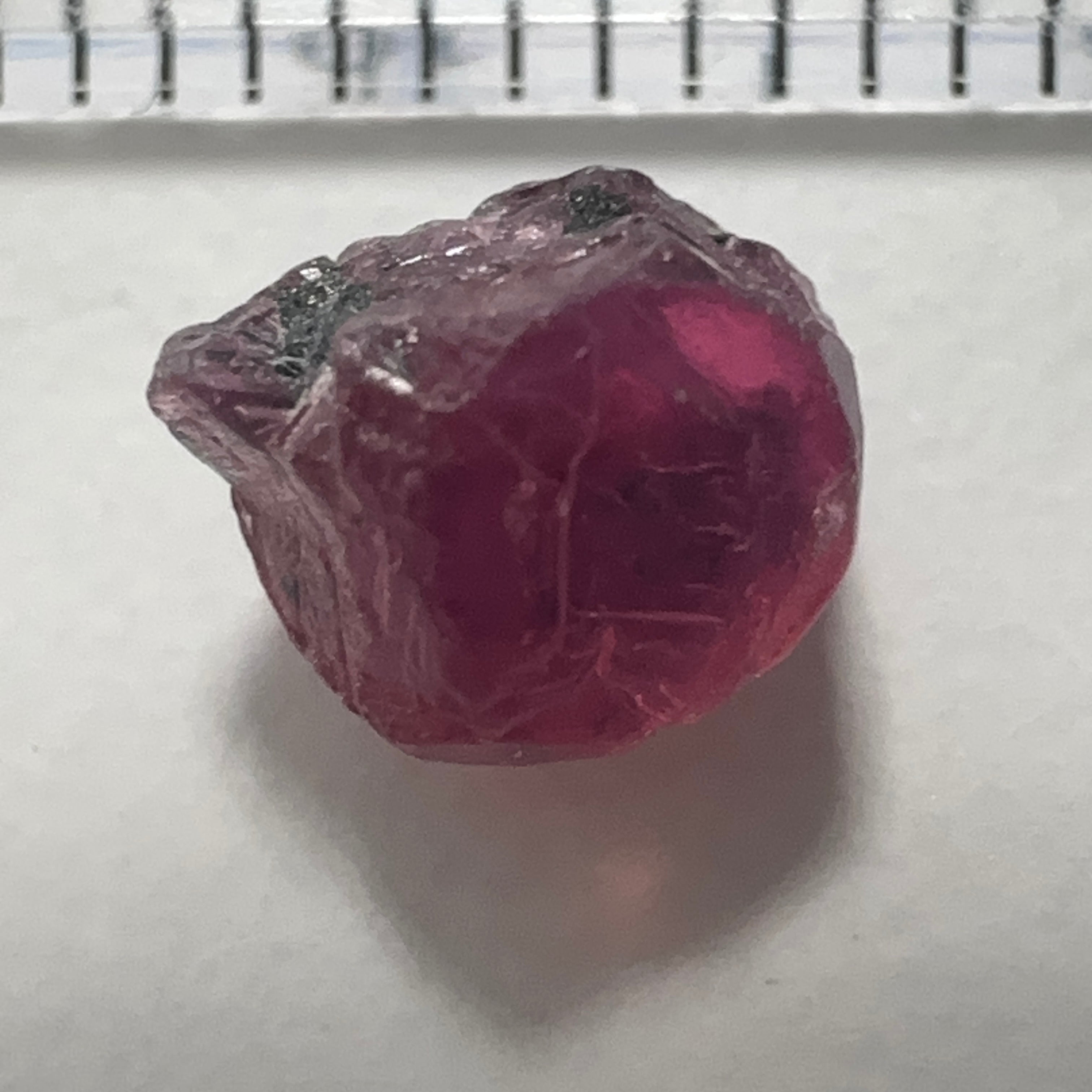 1.60ct Winza Sapphire, Tanzania, Untreated Unheated - crack going through not for faceting