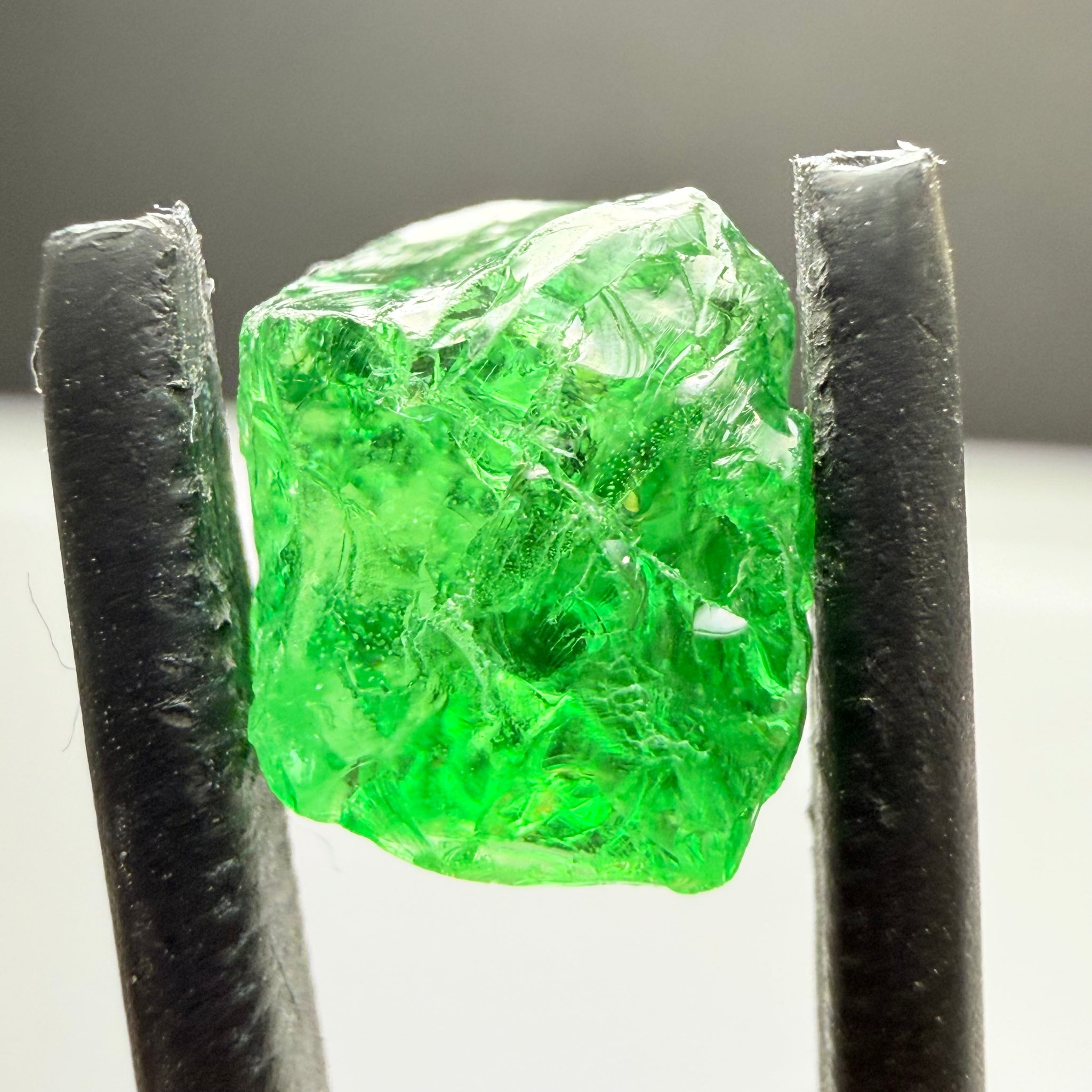 Tsavorite, 3.53ct, Merelani, Tanzania, Untreated Unheated, heavily included