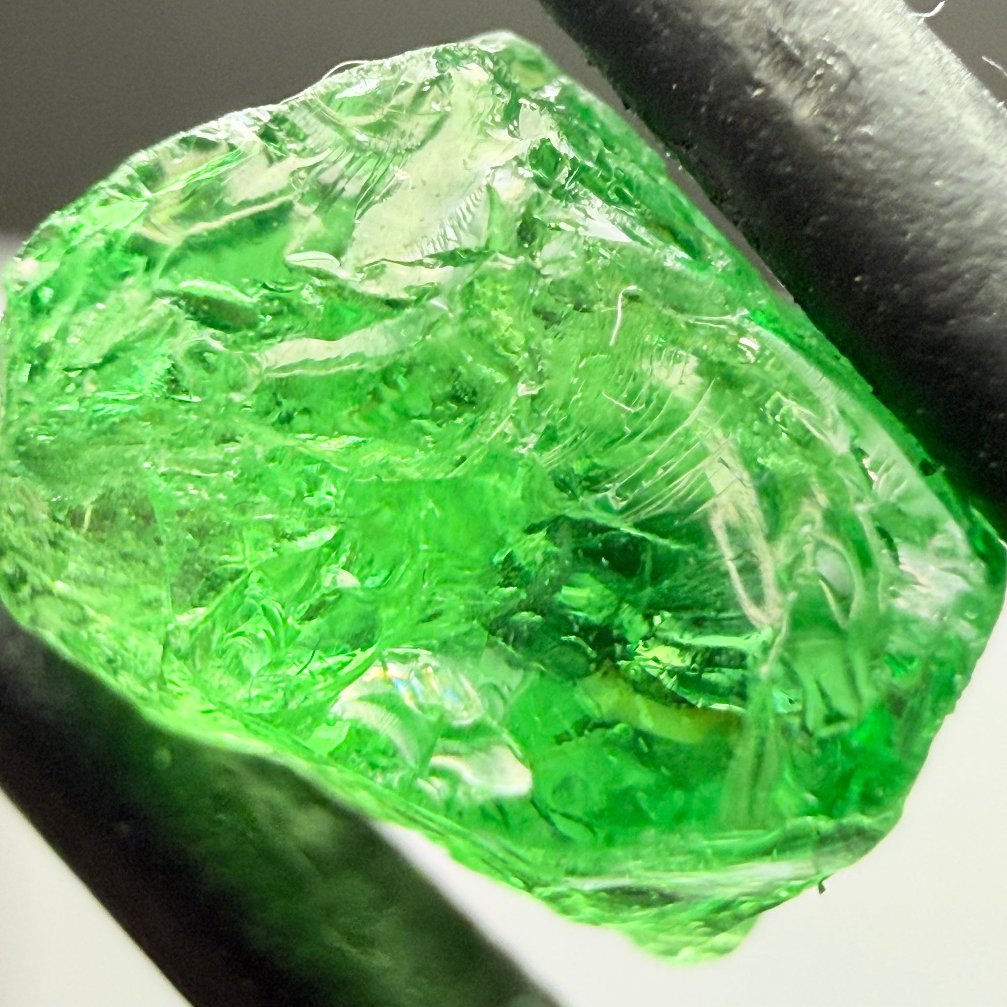 Tsavorite, 3.53ct, Merelani, Tanzania, Untreated Unheated, heavily included