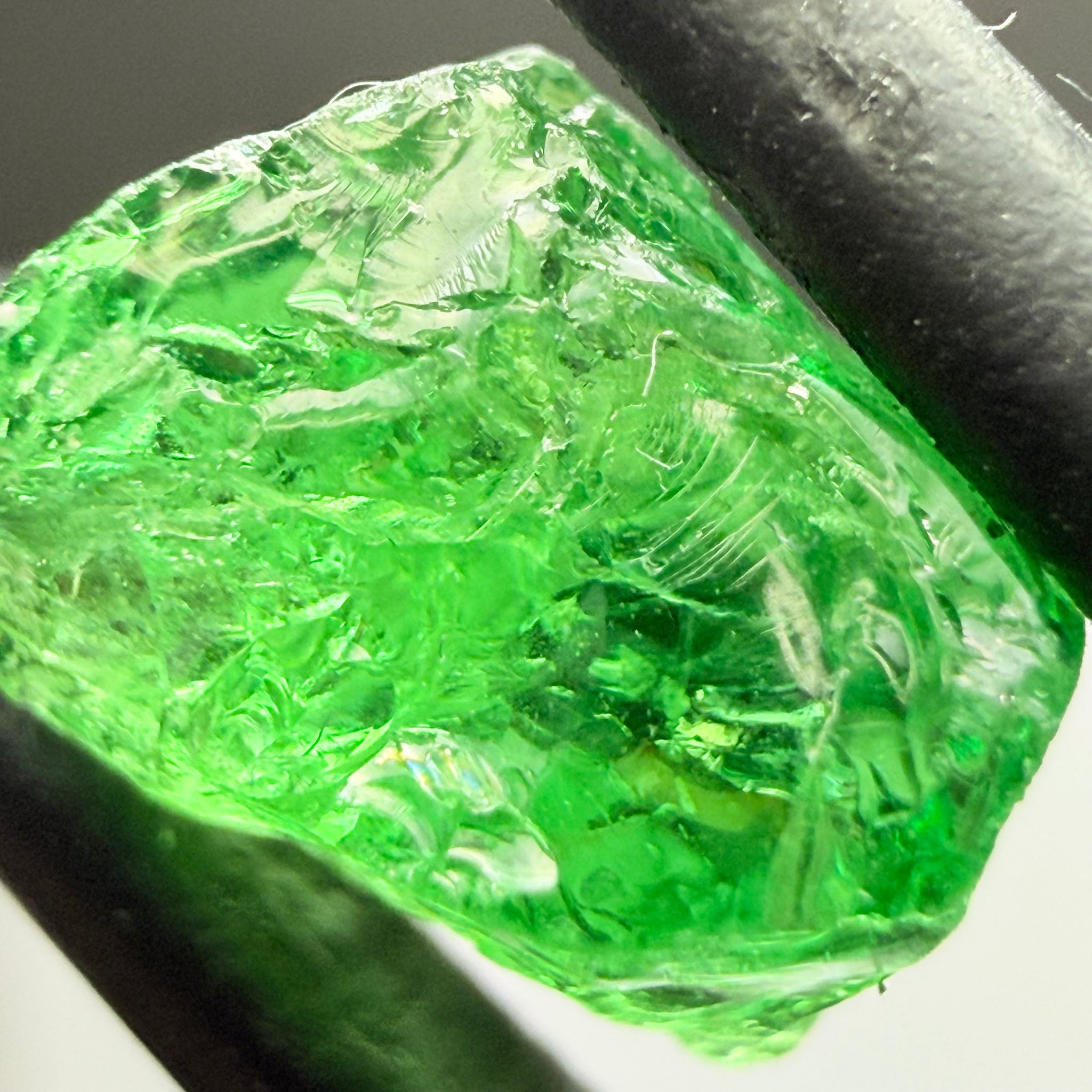 Tsavorite, 3.53ct, Merelani, Tanzania, Untreated Unheated, heavily included