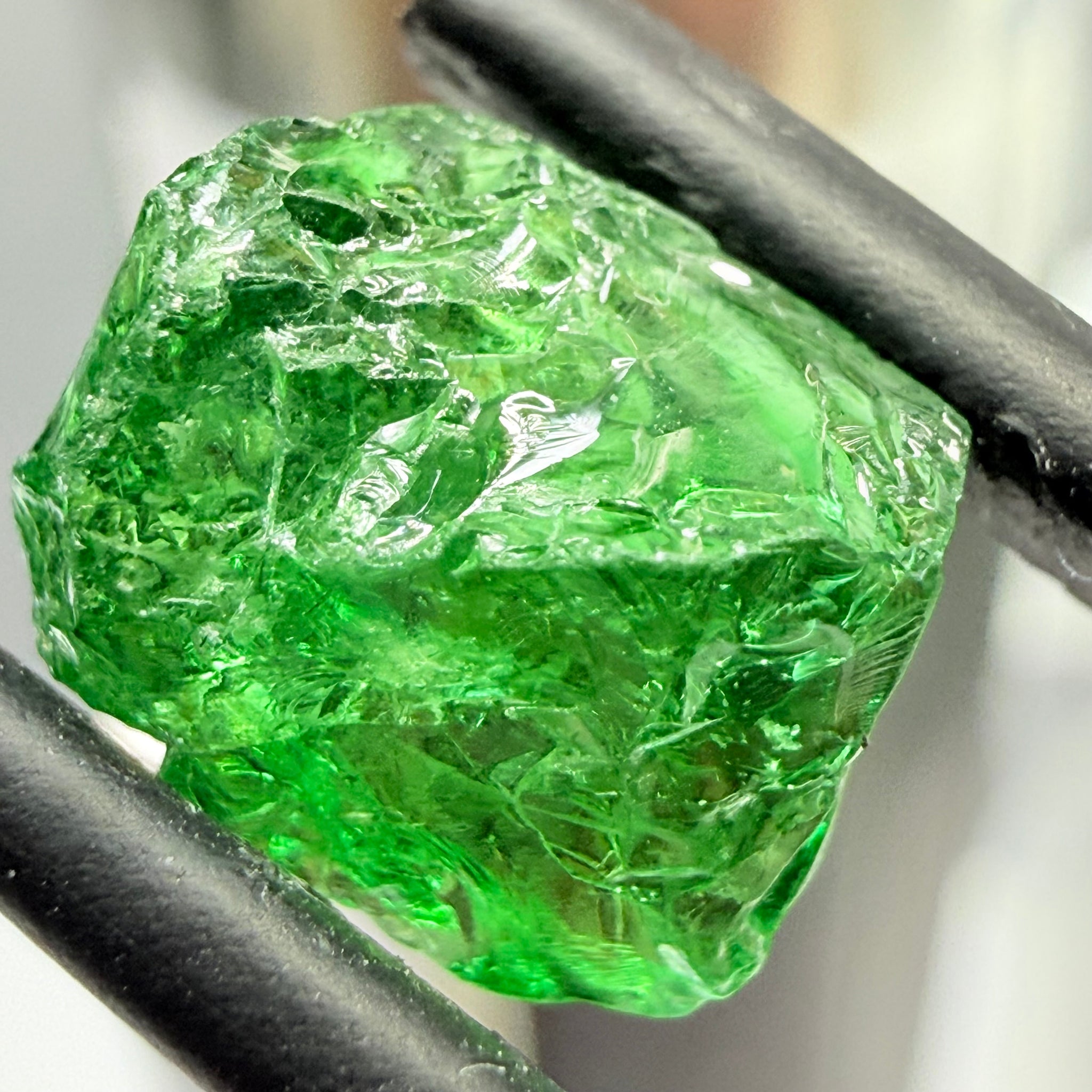 Tsavorite, 3.53ct, Merelani, Tanzania, Untreated Unheated, heavily included