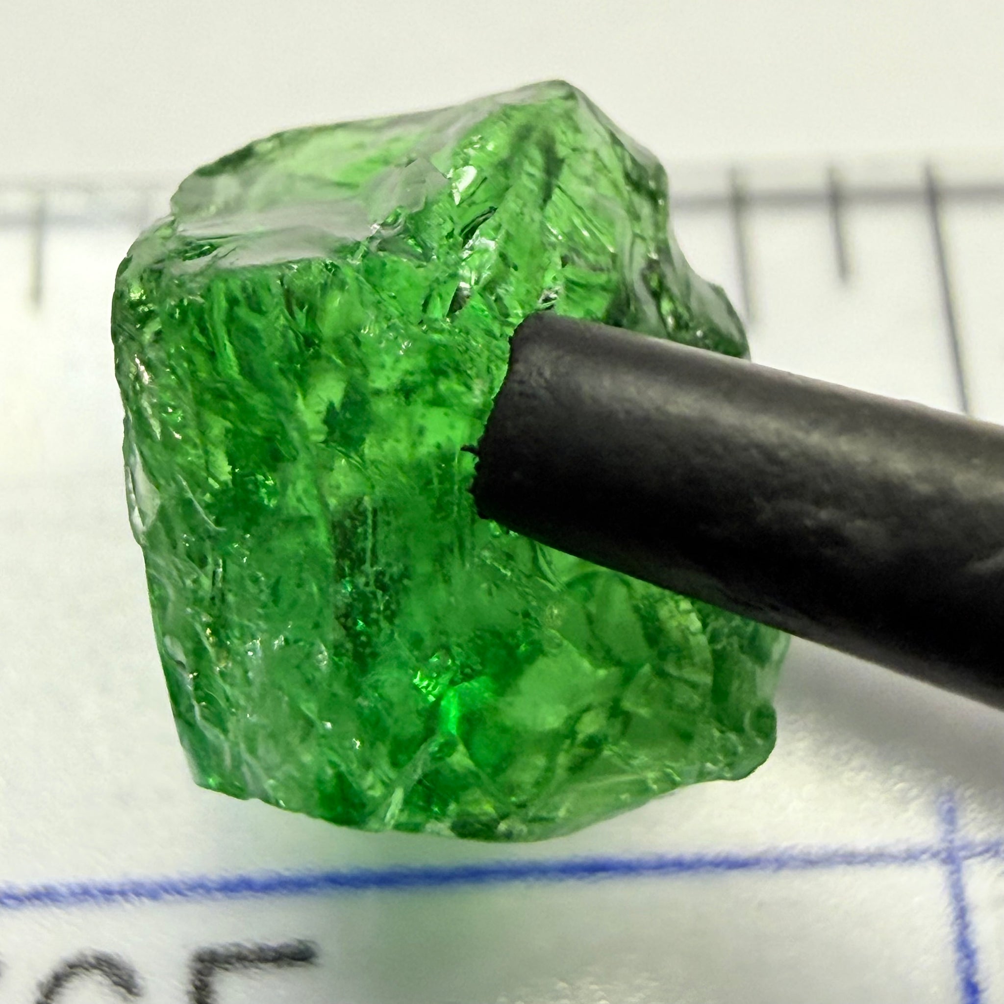 Tsavorite, 3.53ct, Merelani, Tanzania, Untreated Unheated, heavily included