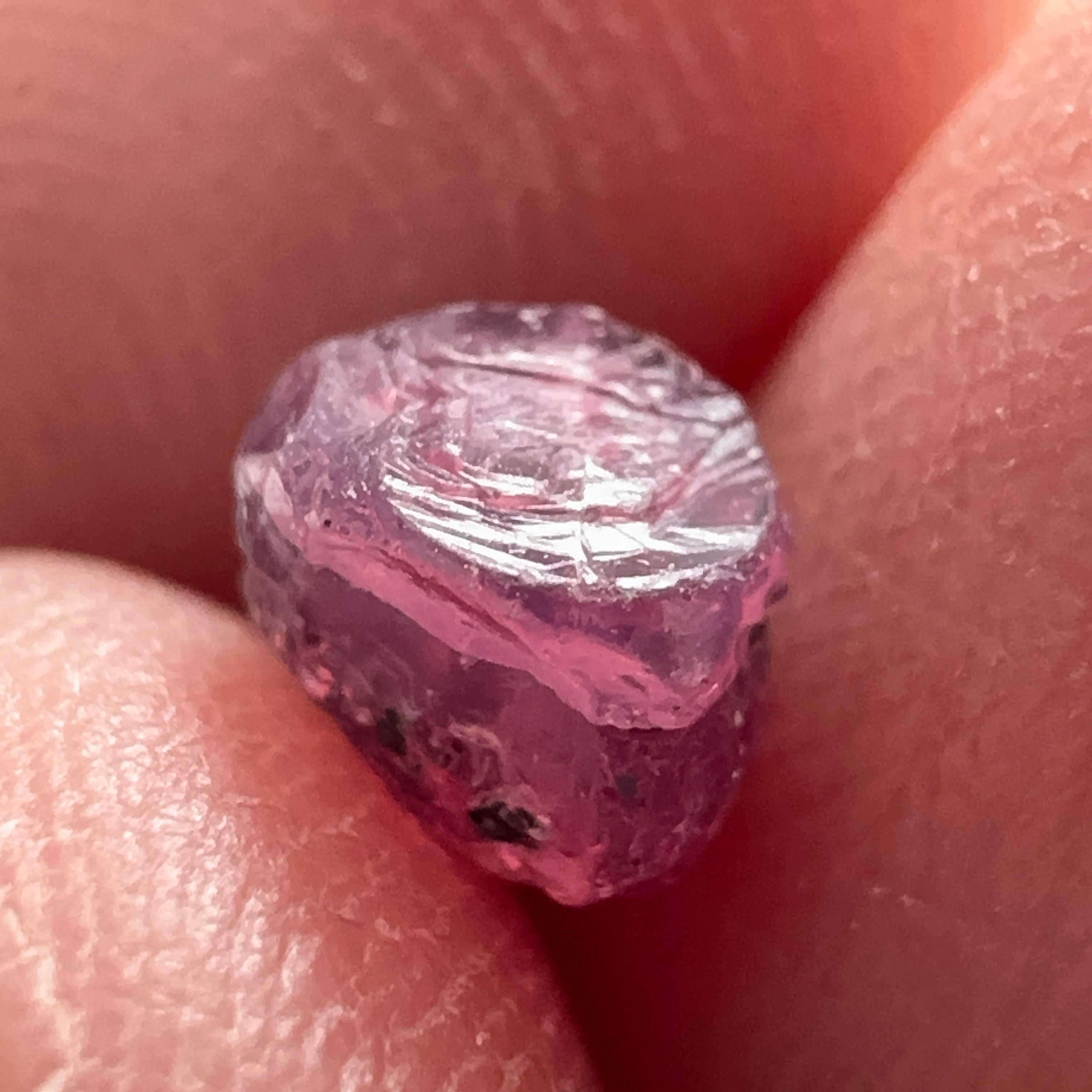 1.60ct Winza Sapphire, Tanzania, Untreated Unheated - crack going through not for faceting