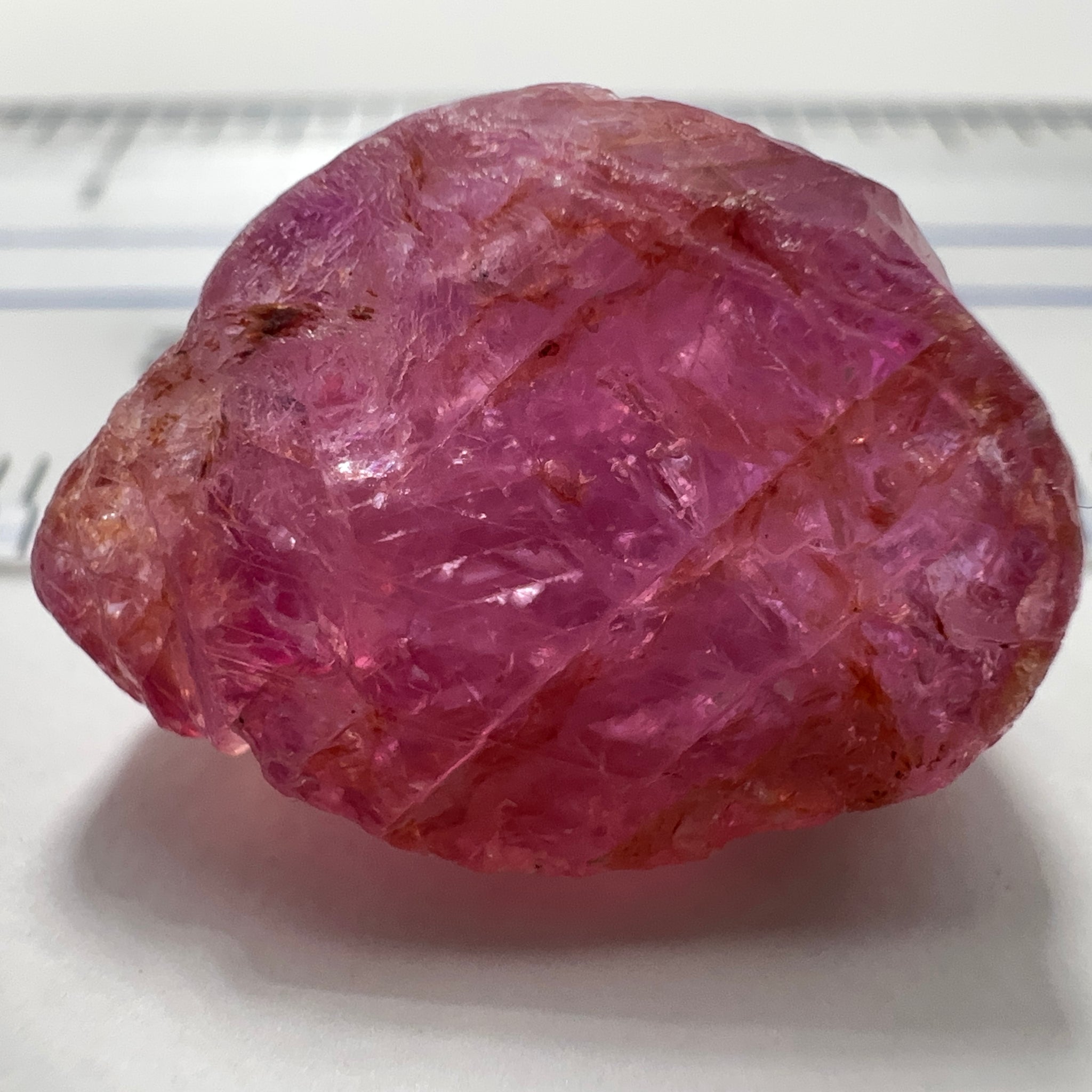 Sapphire Ruby Crystal, 20.23ct, Morogoro, Tanzania, Untreated Unheated. 18 x 12 x 9 mm, specimen/cab or facet it