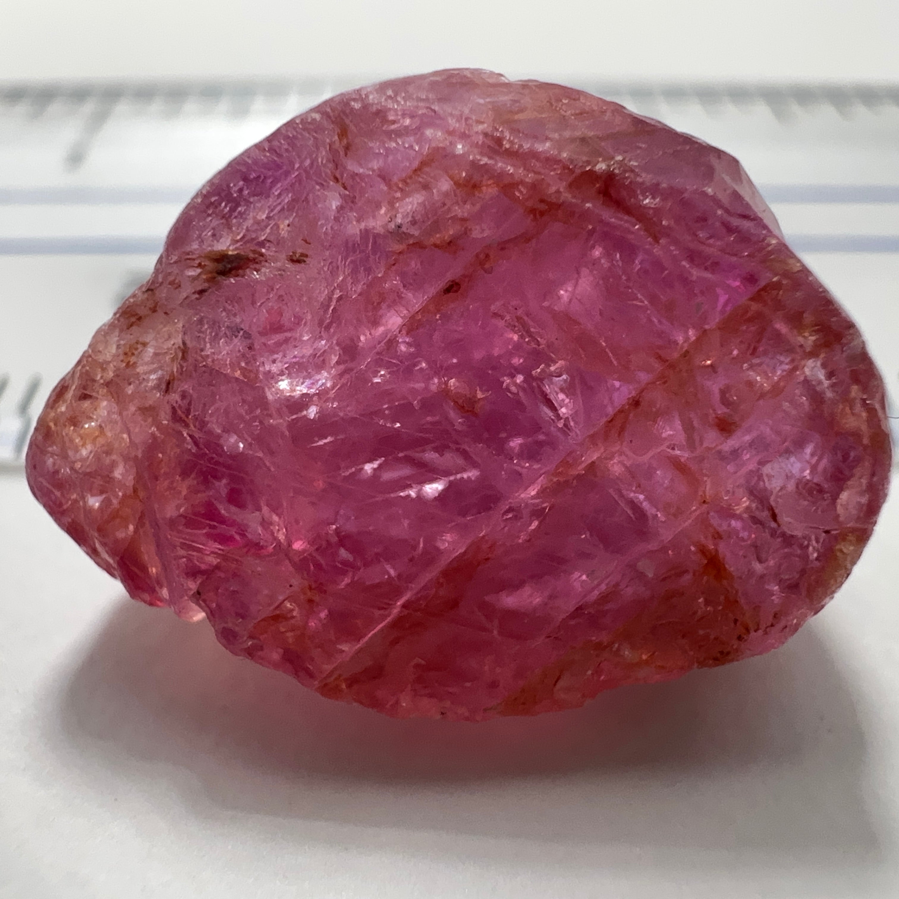 20.23ct Sapphire Ruby Crystal, Morogoro, Tanzania, Untreated Unheated. 18 x 12 x 9 mm, specimen/cab or facet it