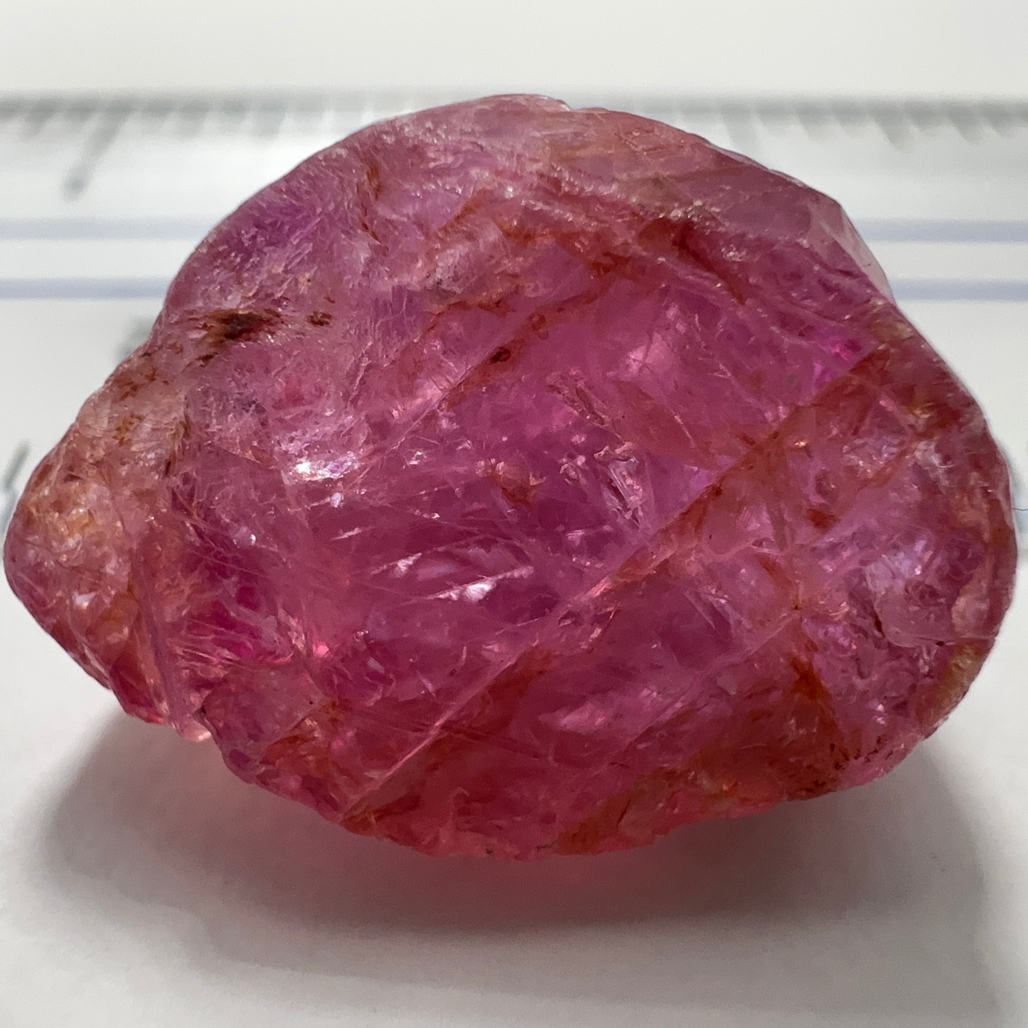 Sapphire Ruby Crystal, 20.23ct, Morogoro, Tanzania, Untreated Unheated. 18 x 12 x 9 mm, specimen/cab or facet it