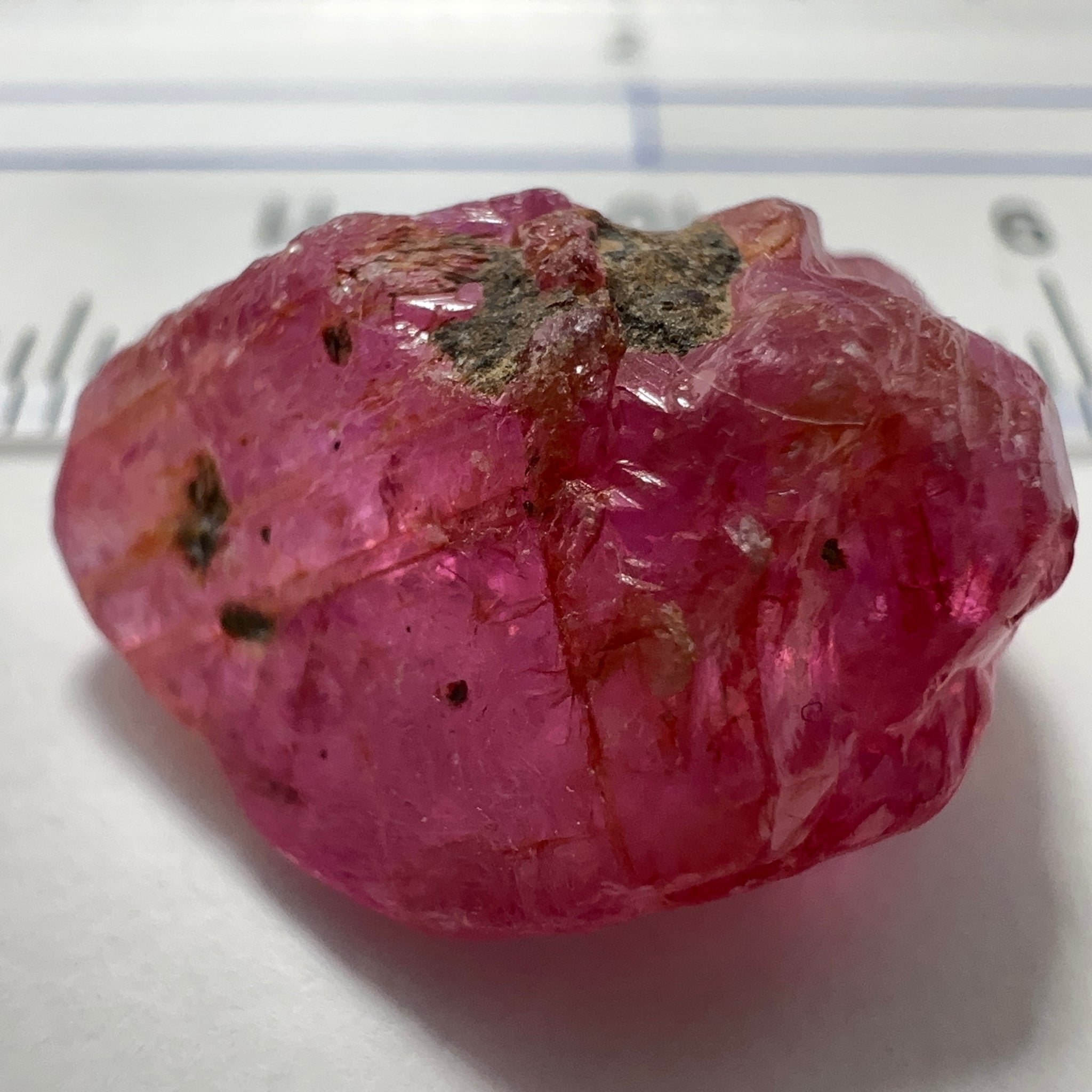 Sapphire Ruby Crystal, 20.23ct, Morogoro, Tanzania, Untreated Unheated. 18 x 12 x 9 mm, specimen/cab or facet it