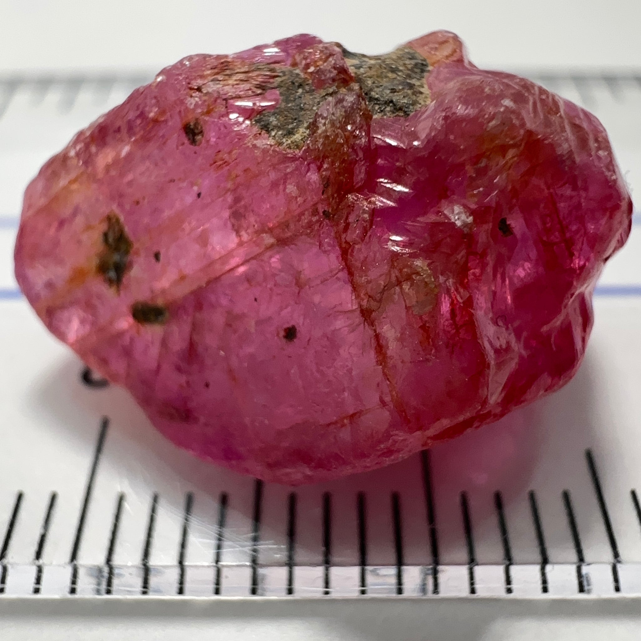 Sapphire Ruby Crystal, 20.23ct, Morogoro, Tanzania, Untreated Unheated. 18 x 12 x 9 mm, specimen/cab or facet it