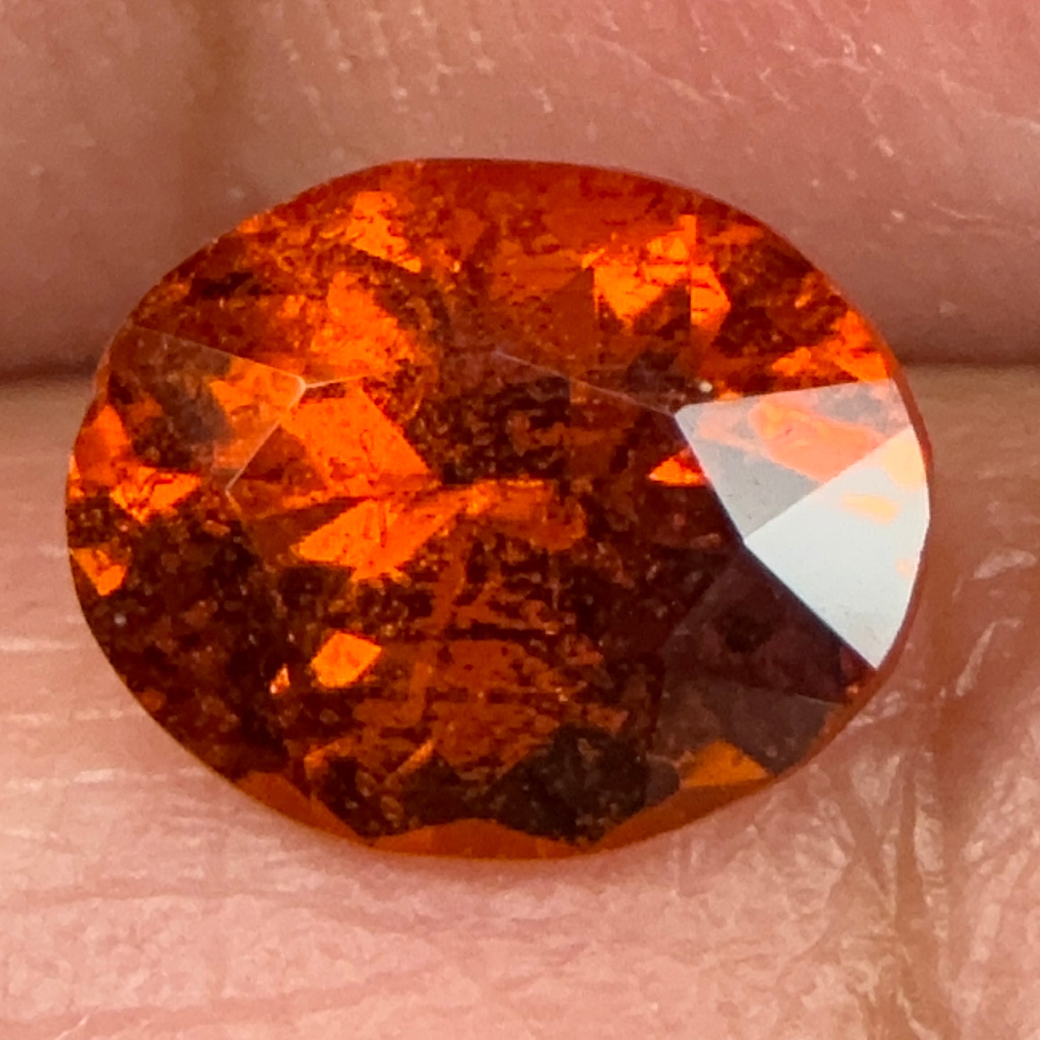 Orange Grossular Garnet, 1.56ct, Tanzania, Untreated Unheated