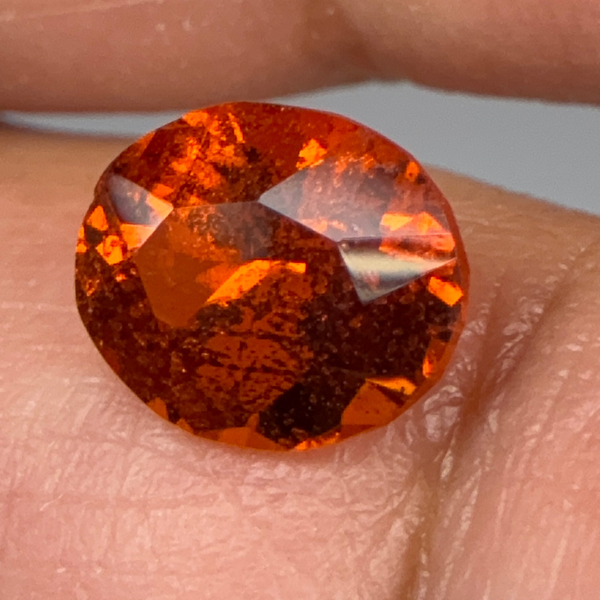 Orange Grossular Garnet, 1.56ct, Tanzania, Untreated Unheated