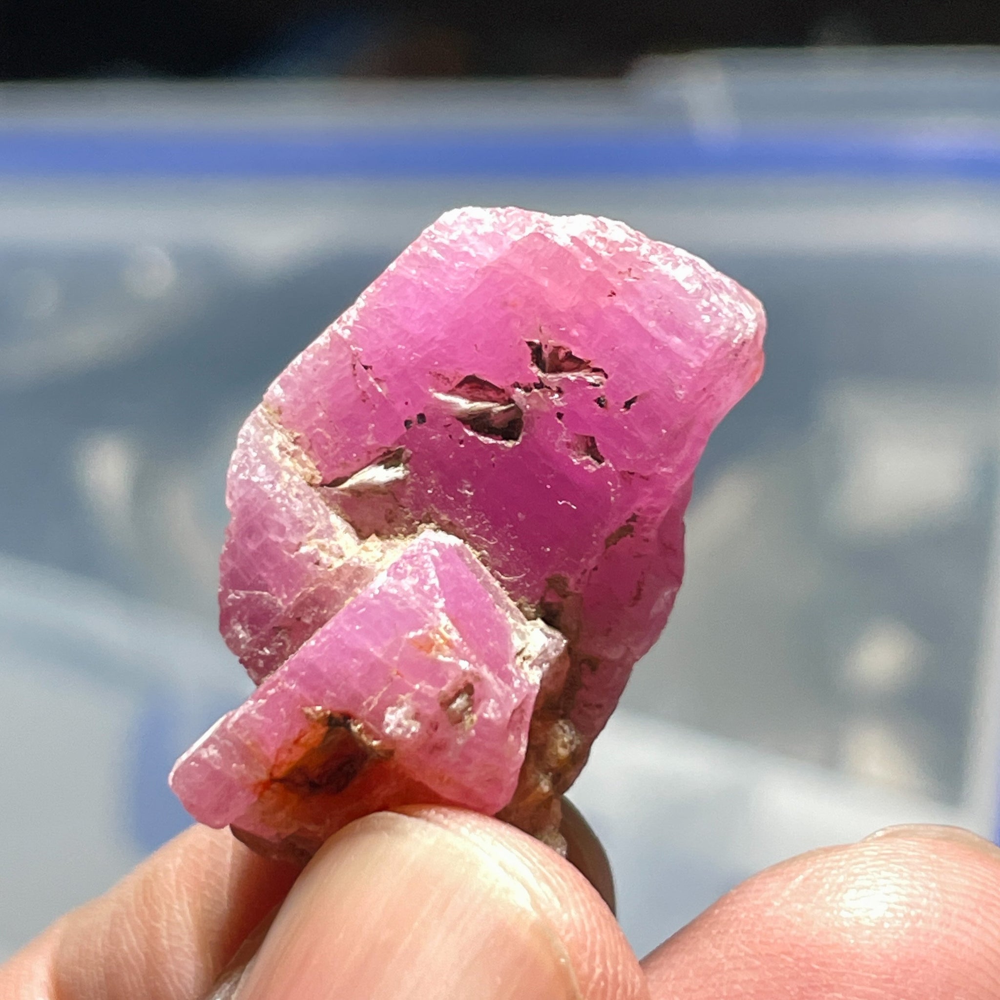 55.00Ct Sapphire Crystal Morogoro Tanzania Untreated Unheated. 3 X 1.73 1.35Cm