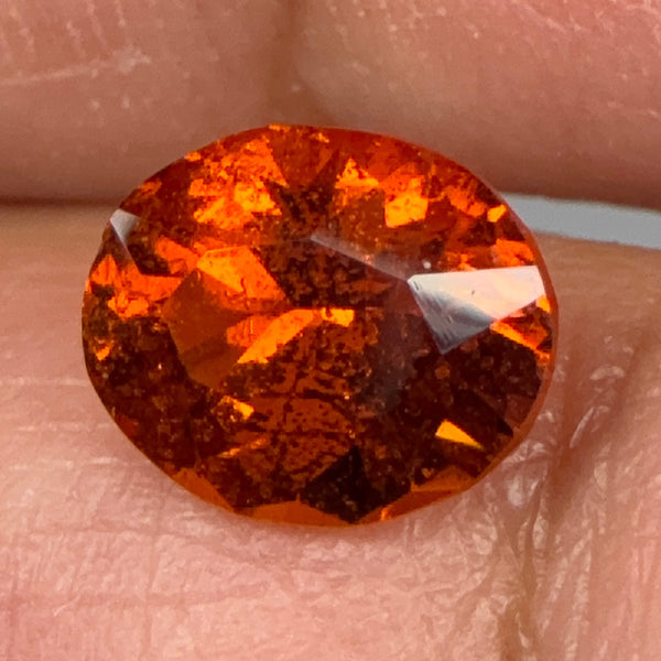 Orange Grossular Garnet, 1.56ct, Tanzania, Untreated Unheated