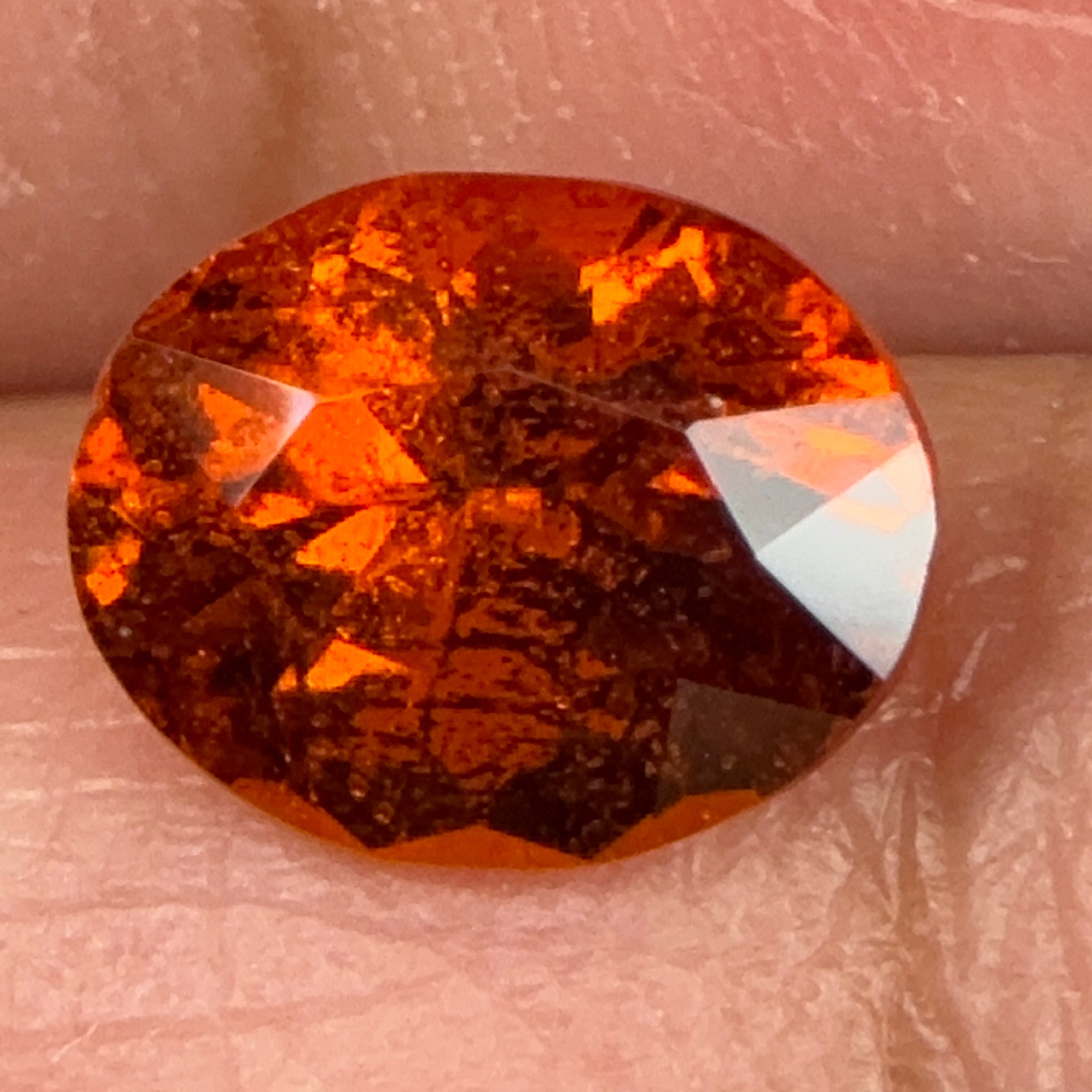 Orange Grossular Garnet, 1.56ct, Tanzania, Untreated Unheated