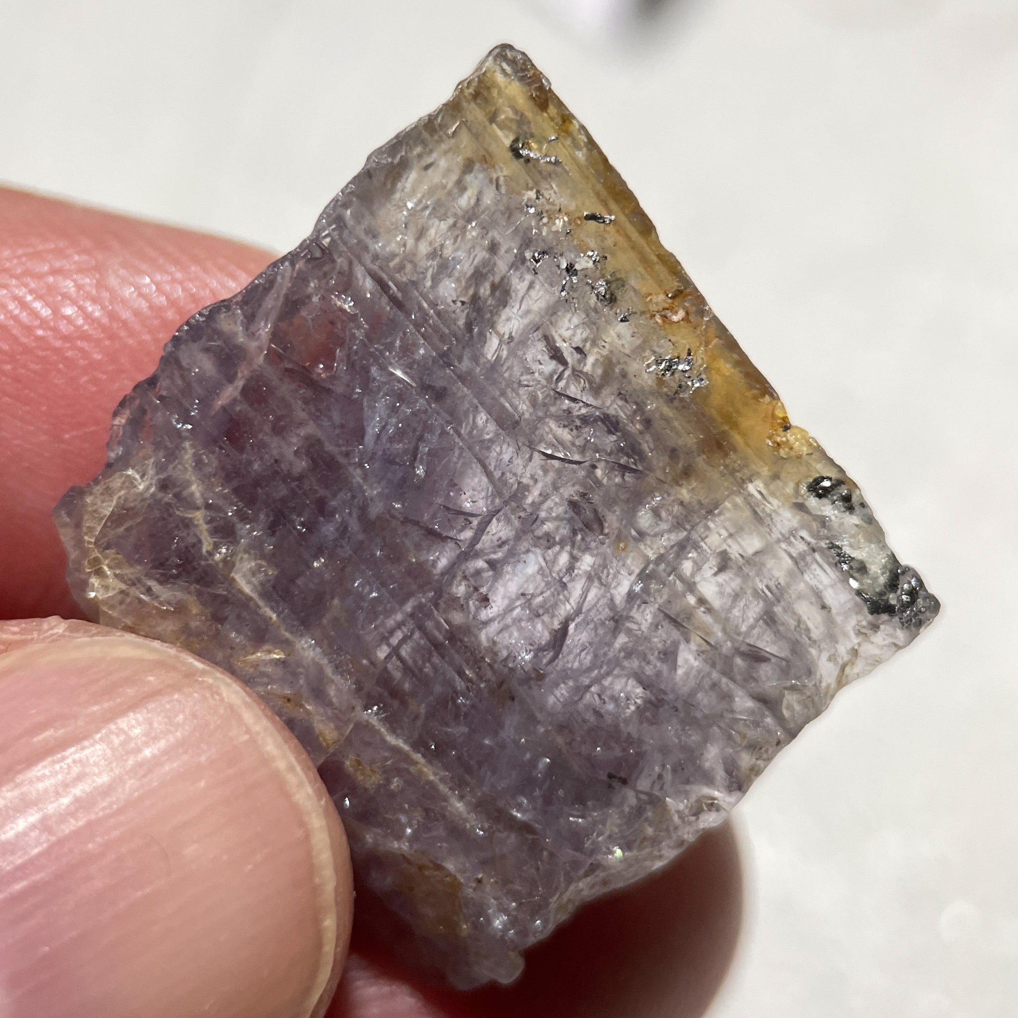 31.07Ct Magnesio Axinite Merelani Tanzania Colour Changing Untreated Unheated 2.38 X 2.32 0.62Cm