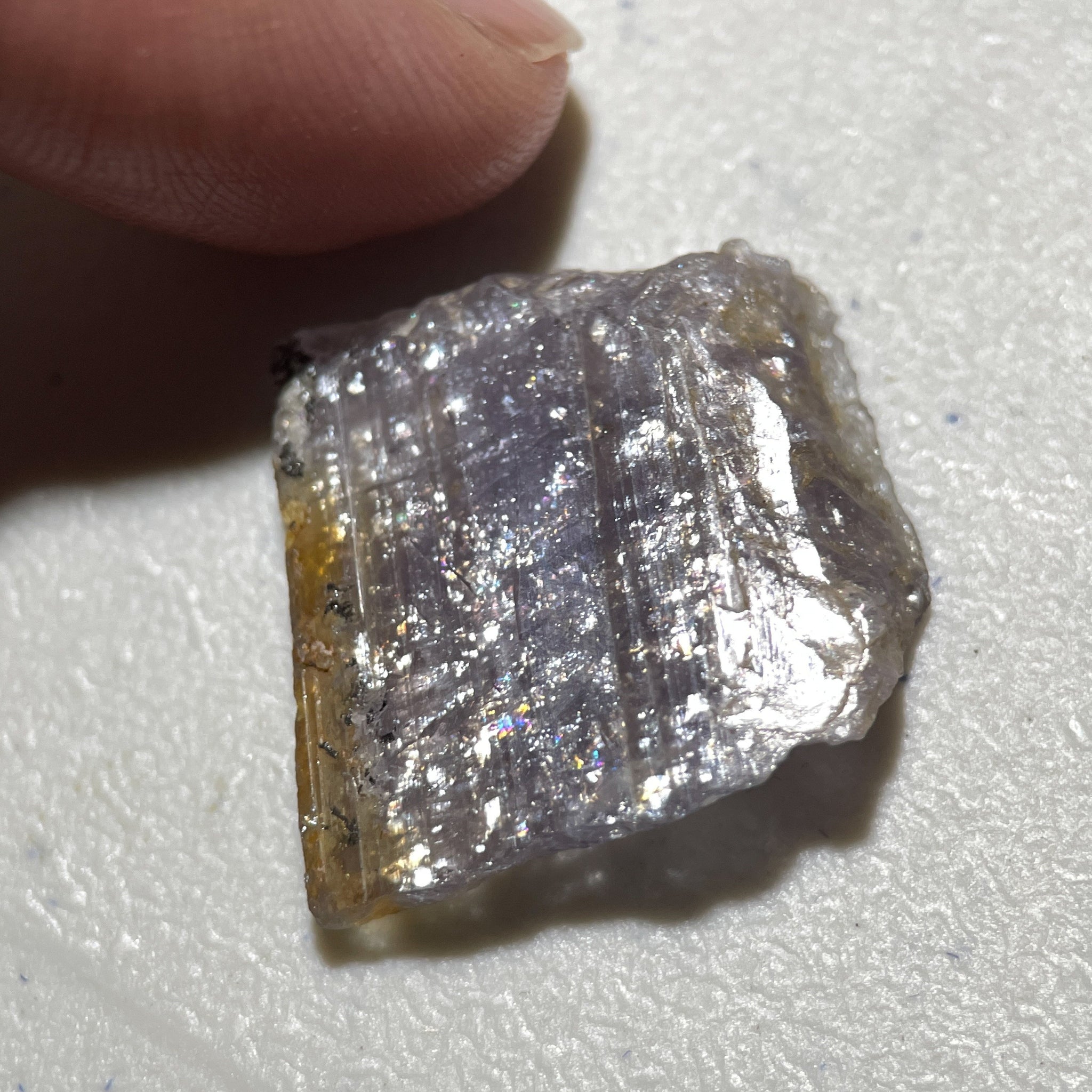 31.07Ct Magnesio Axinite Merelani Tanzania Colour Changing Untreated Unheated 2.38 X 2.32 0.62Cm