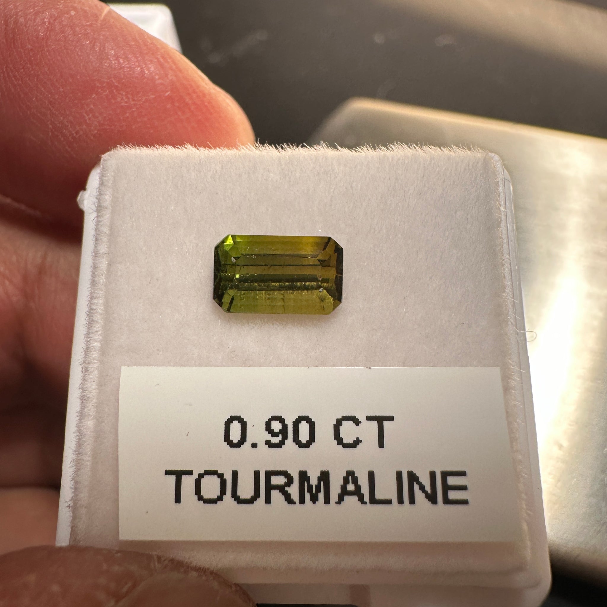 Tourmaline, 0.90ct, Tanzania, Untreated Unheated, native cut