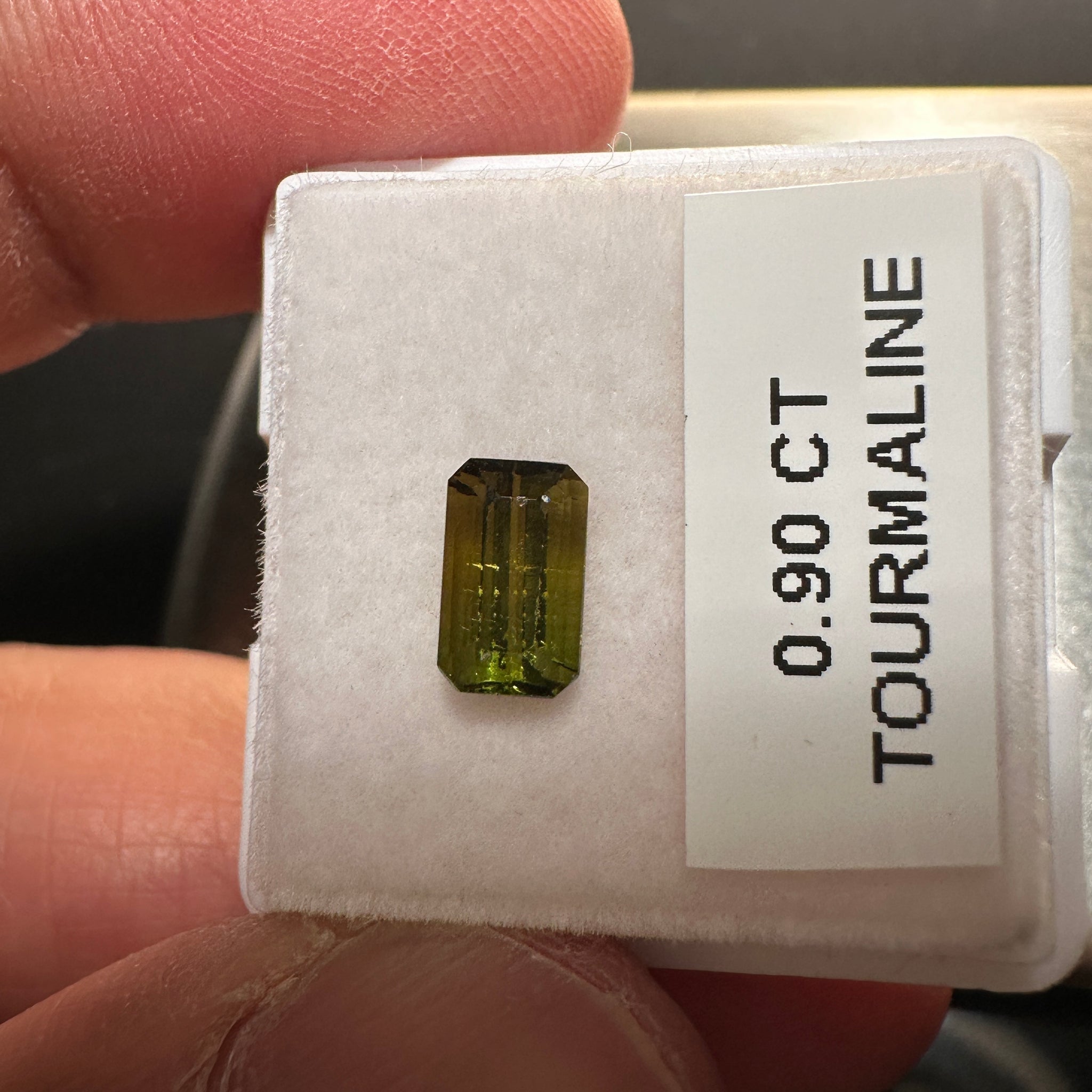 Tourmaline, 0.90ct, Tanzania, Untreated Unheated, native cut
