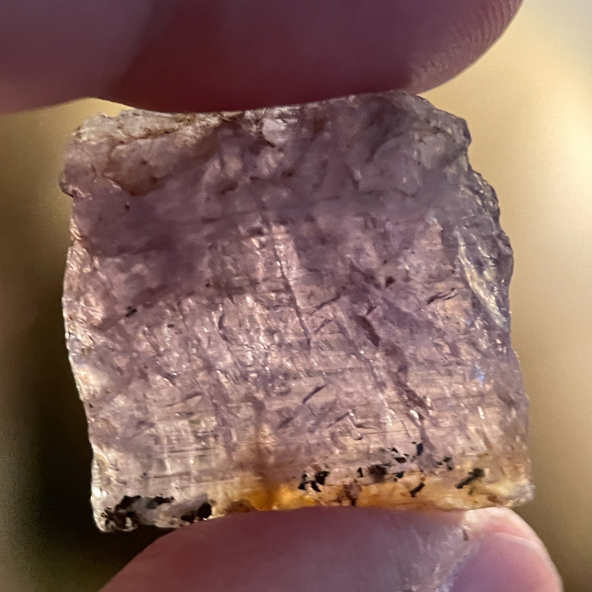 31.07Ct Magnesio Axinite Merelani Tanzania Colour Changing Untreated Unheated 2.38 X 2.32 0.62Cm