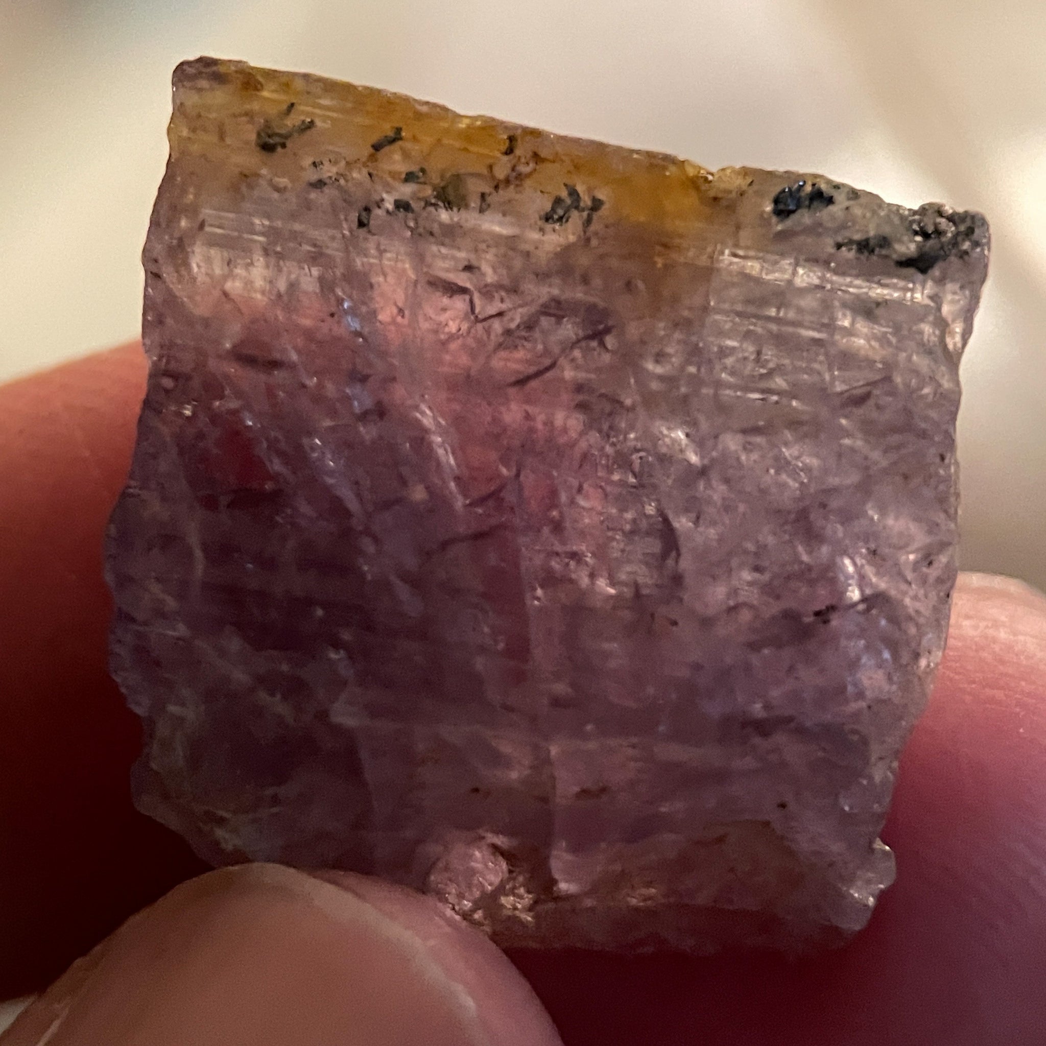 31.07Ct Magnesio Axinite Merelani Tanzania Colour Changing Untreated Unheated 2.38 X 2.32 0.62Cm