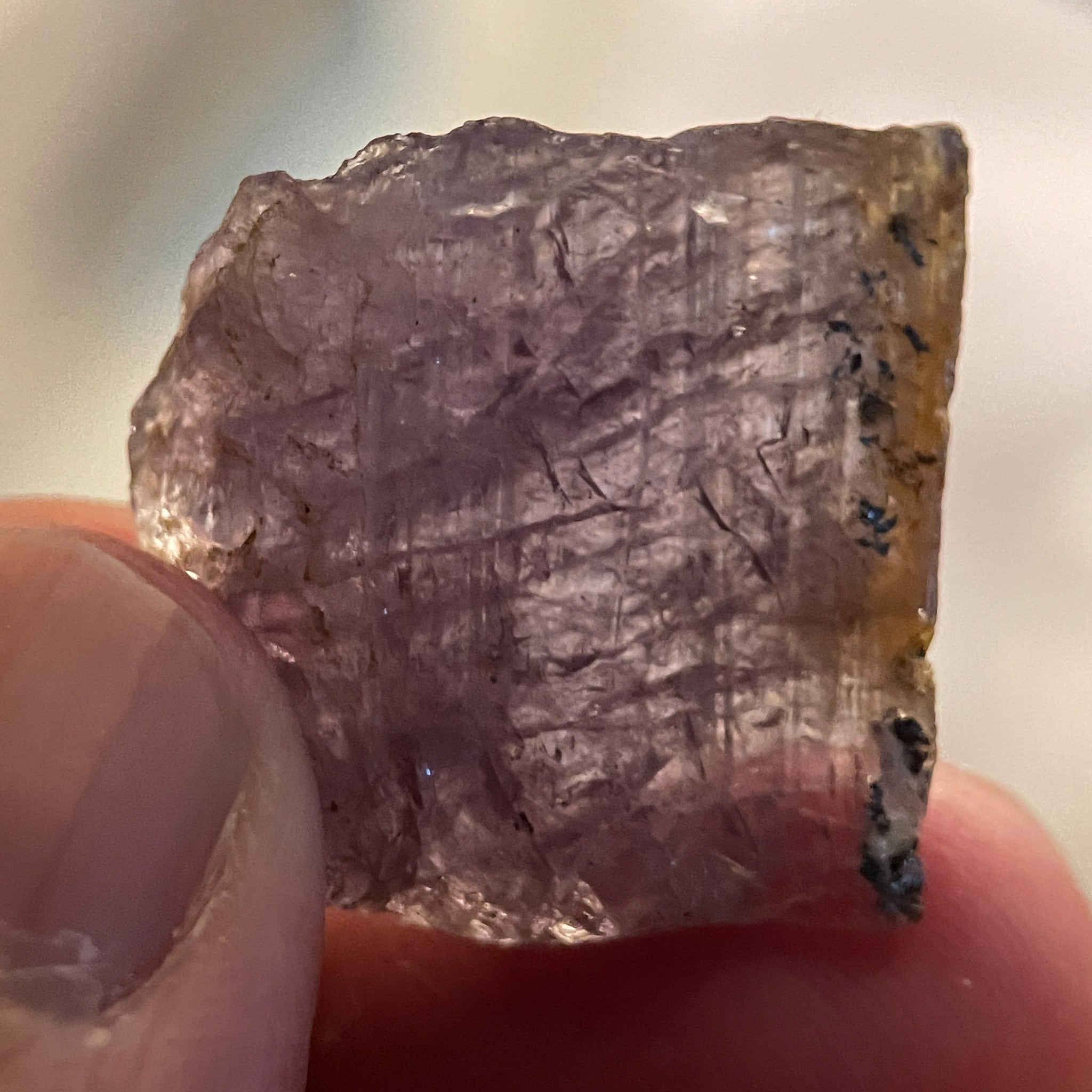 31.07Ct Magnesio Axinite Merelani Tanzania Colour Changing Untreated Unheated 2.38 X 2.32 0.62Cm