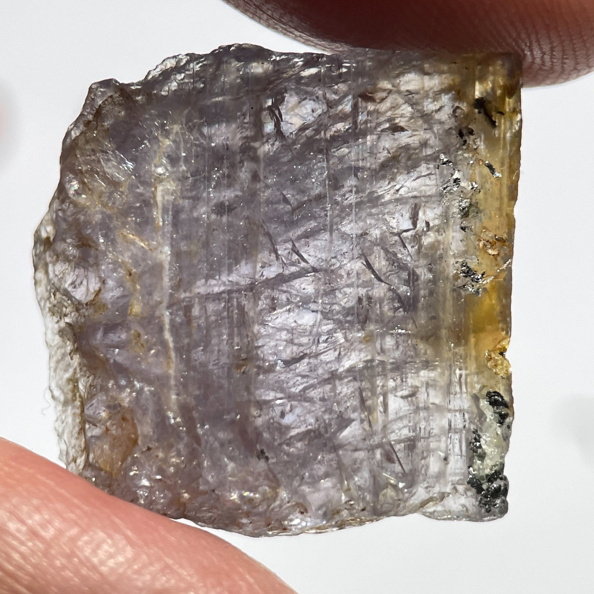 31.07Ct Magnesio Axinite Merelani Tanzania Colour Changing Untreated Unheated 2.38 X 2.32 0.62Cm