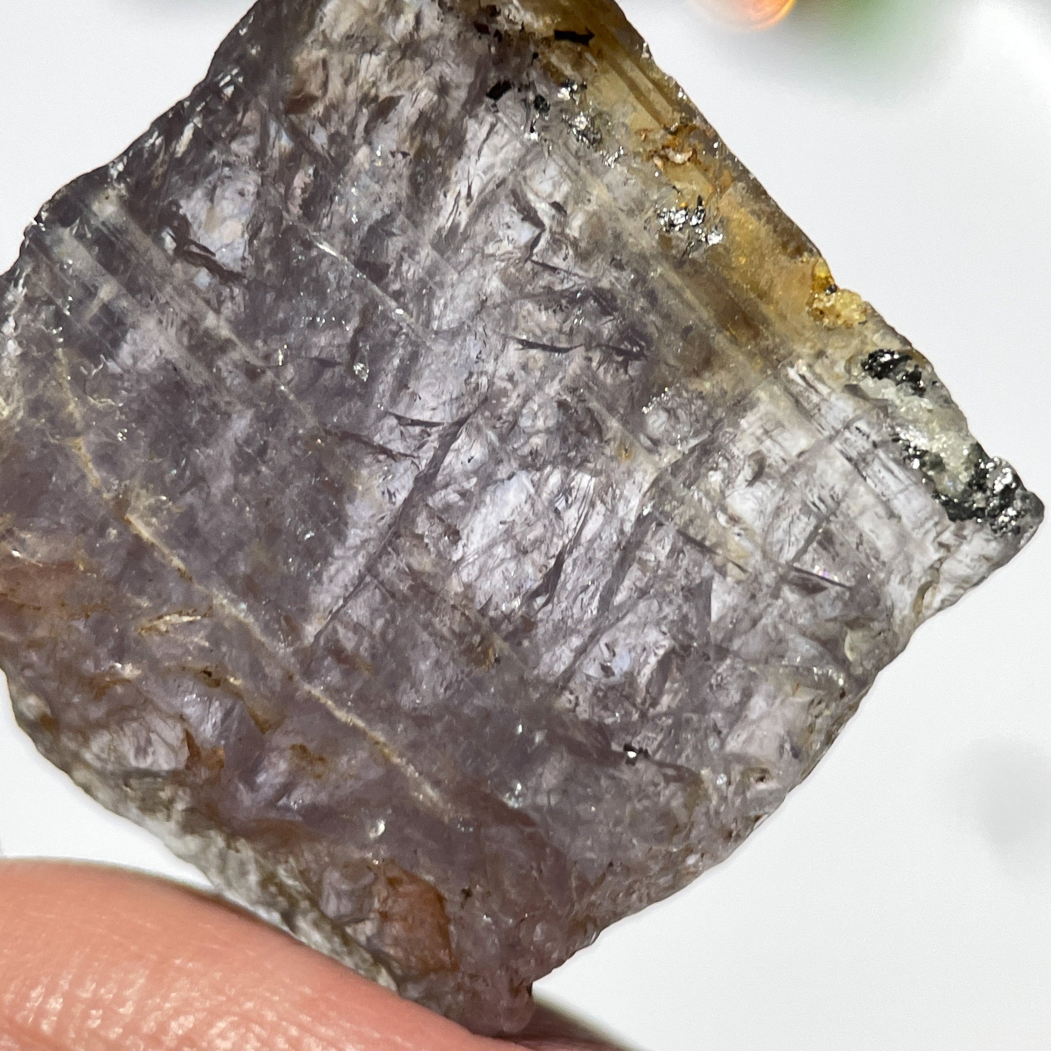 31.07Ct Magnesio Axinite Merelani Tanzania Colour Changing Untreated Unheated 2.38 X 2.32 0.62Cm