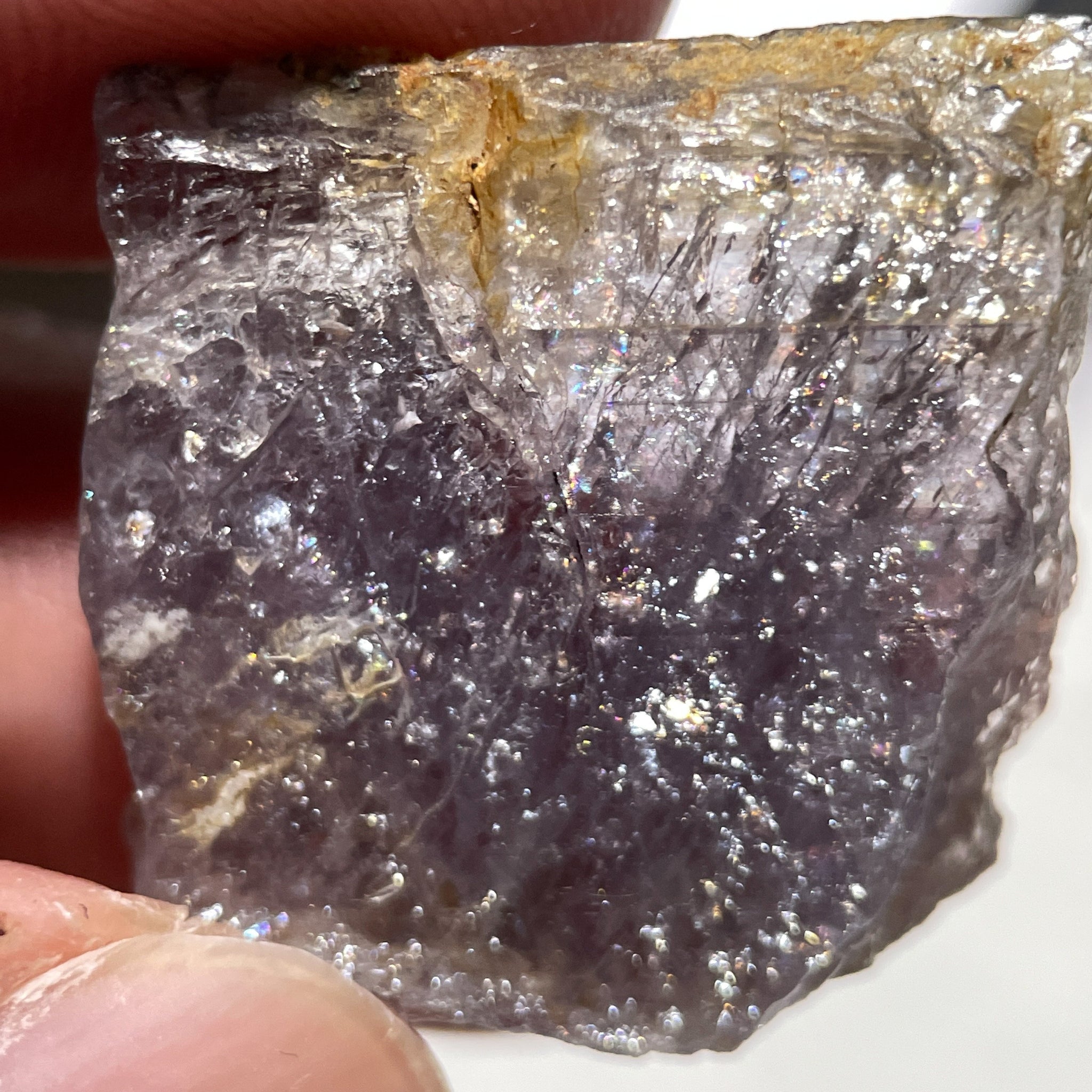 31.07Ct Magnesio Axinite Merelani Tanzania Colour Changing Untreated Unheated 2.38 X 2.32 0.62Cm