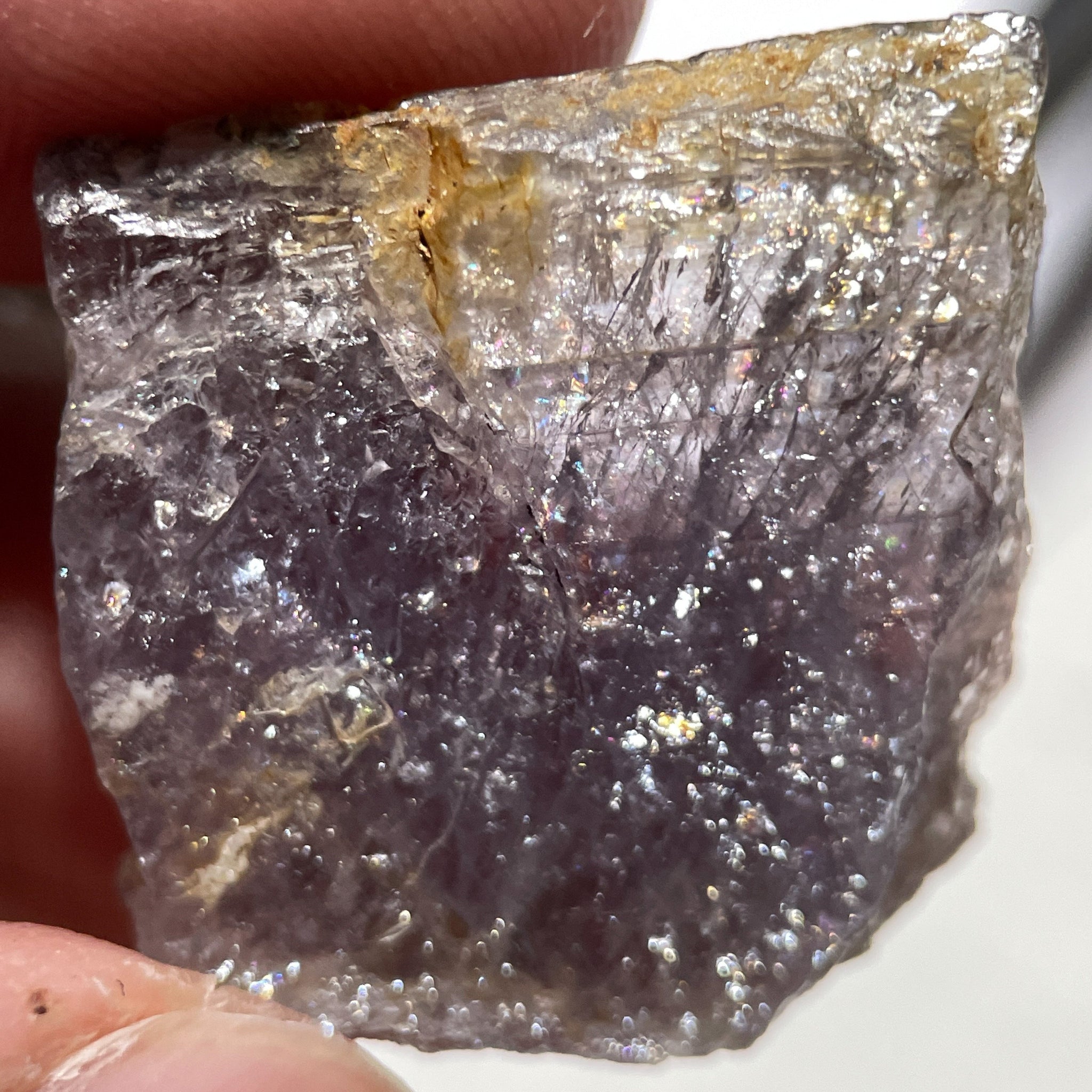 31.07Ct Magnesio Axinite Merelani Tanzania Colour Changing Untreated Unheated 2.38 X 2.32 0.62Cm