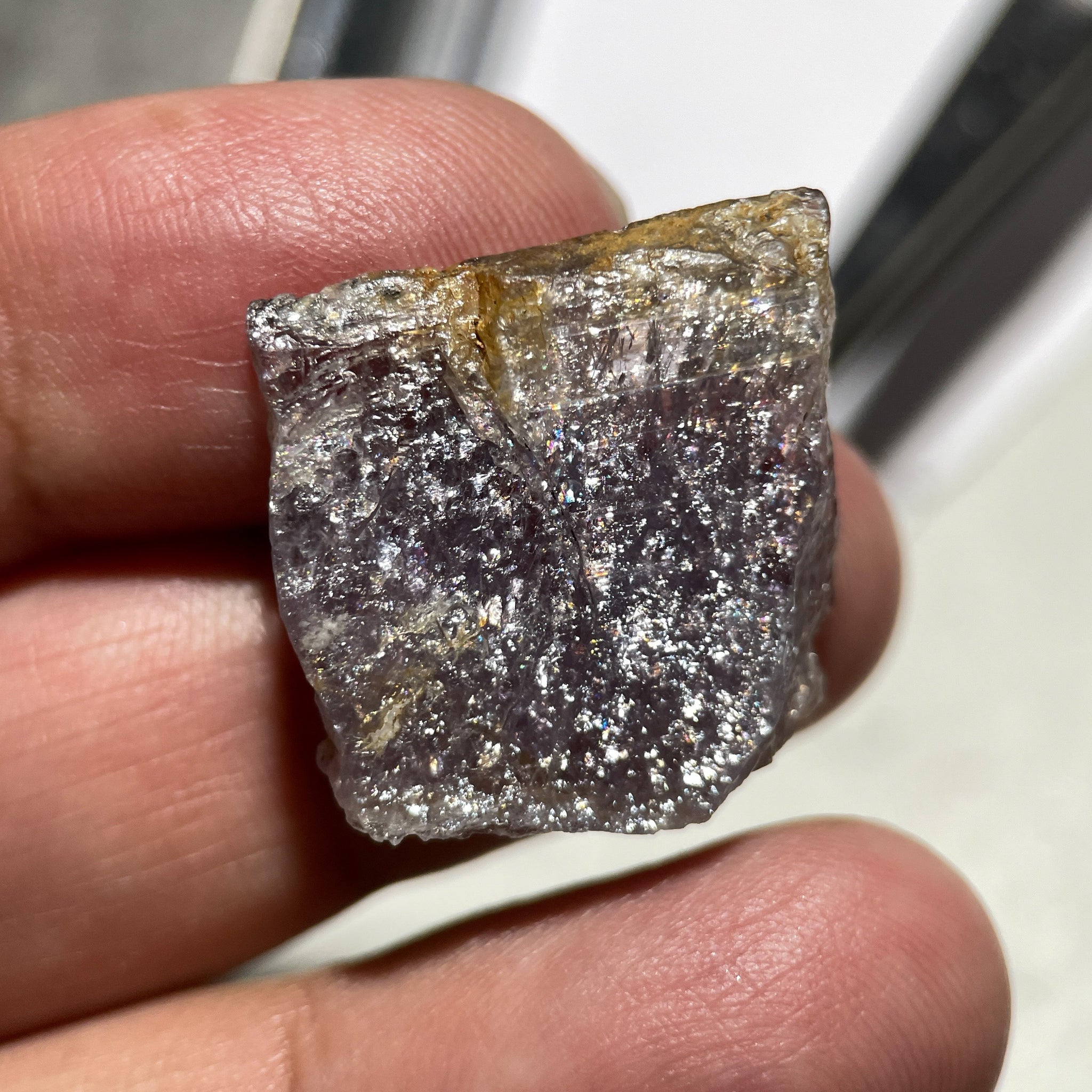 31.07Ct Magnesio Axinite Merelani Tanzania Colour Changing Untreated Unheated 2.38 X 2.32 0.62Cm