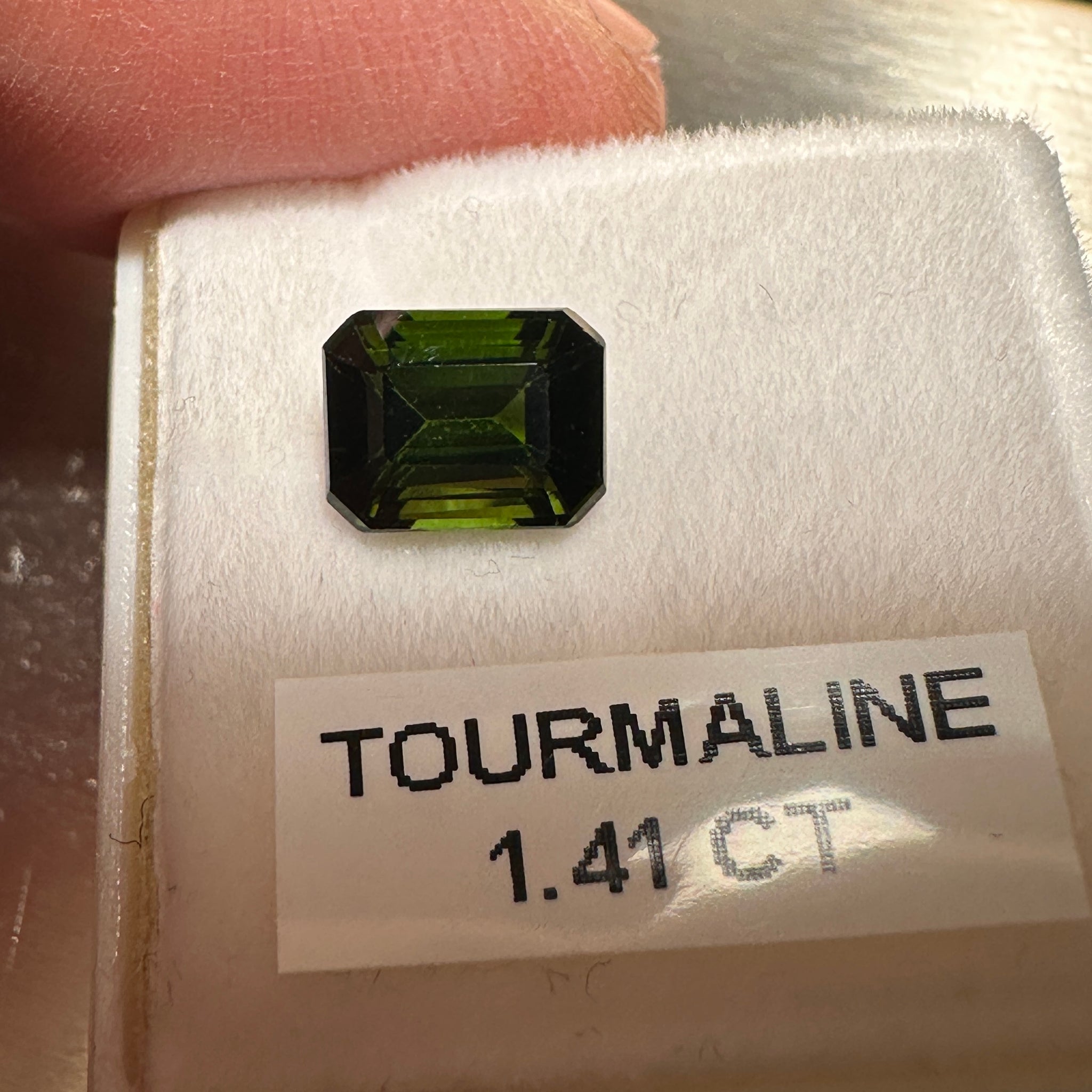 Chrome Tourmaline, 1.41ct, Tanzania, Untreated Unheated