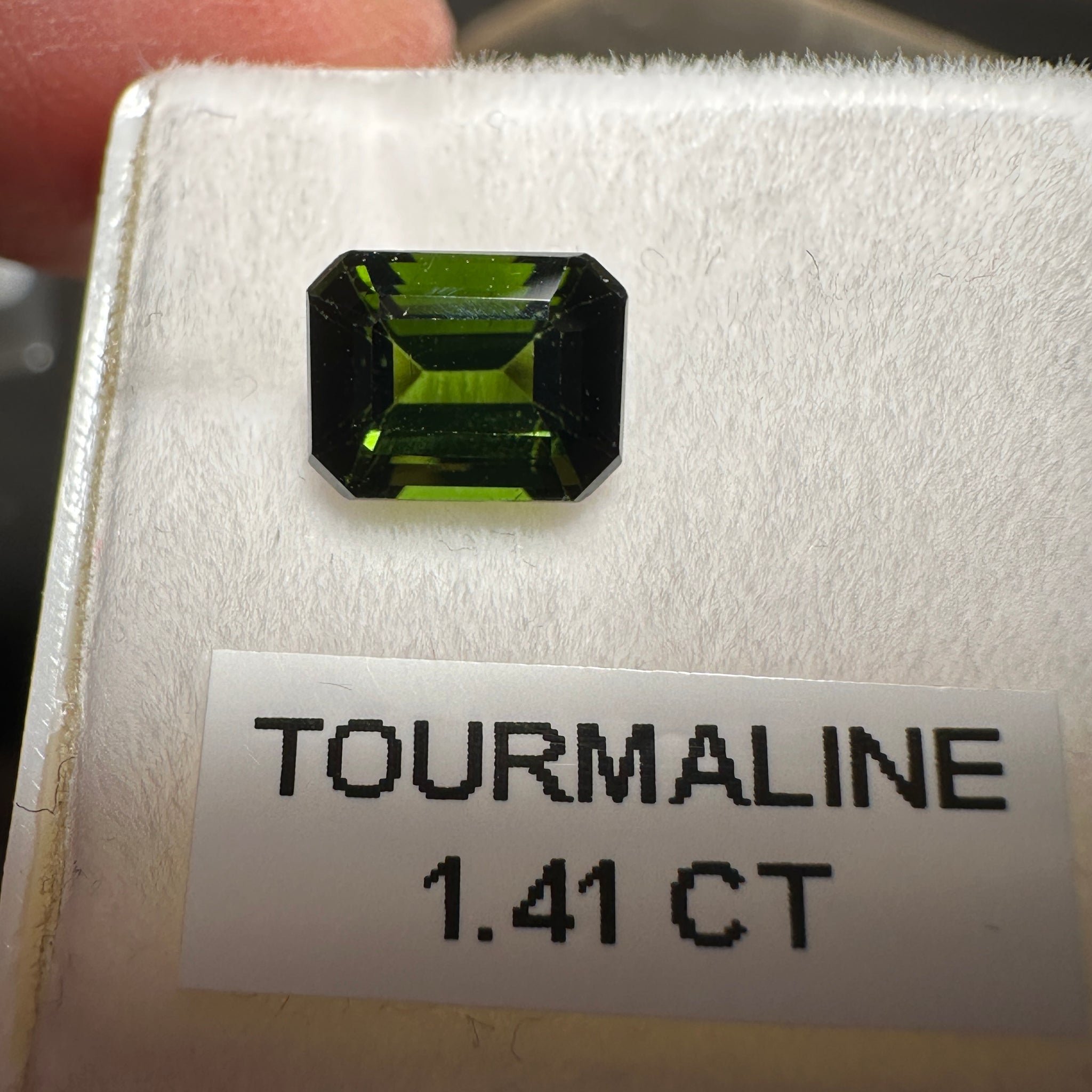 Chrome Tourmaline, 1.41ct, Tanzania, Untreated Unheated