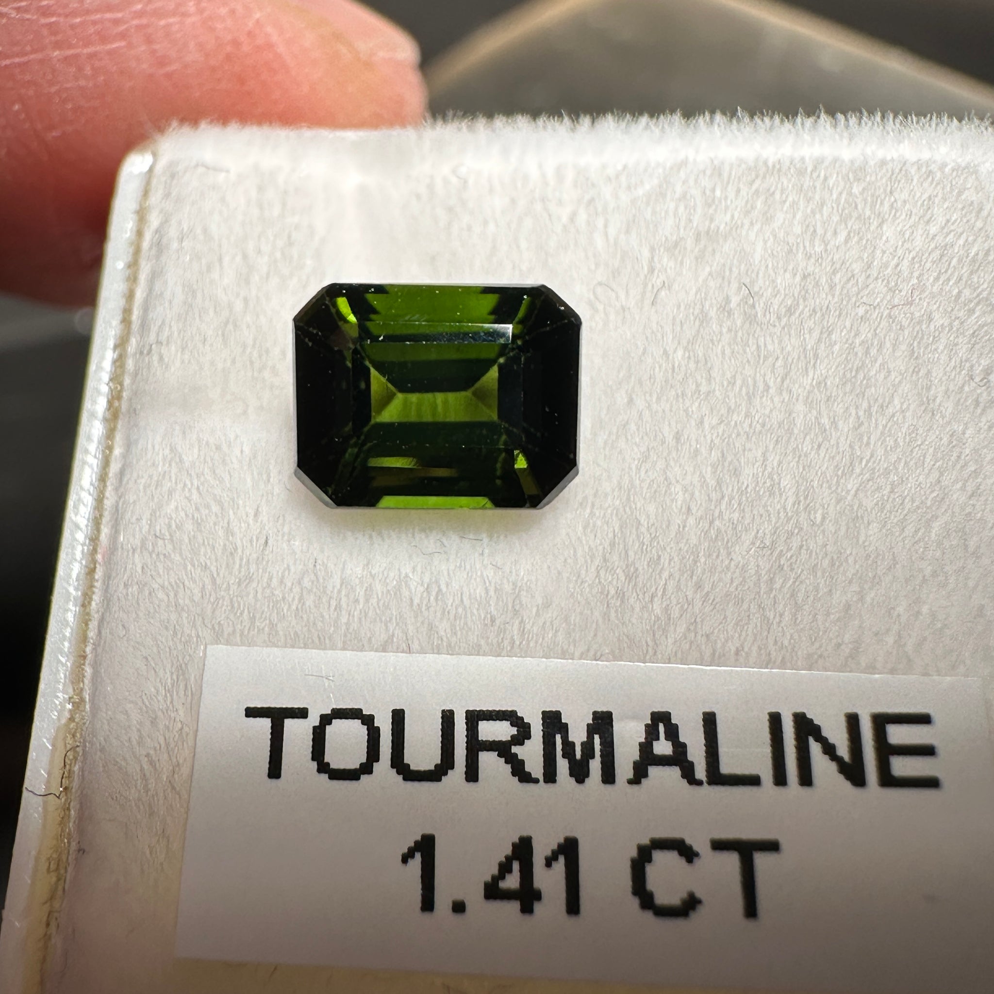 Chrome Tourmaline, 1.41ct, Tanzania, Untreated Unheated