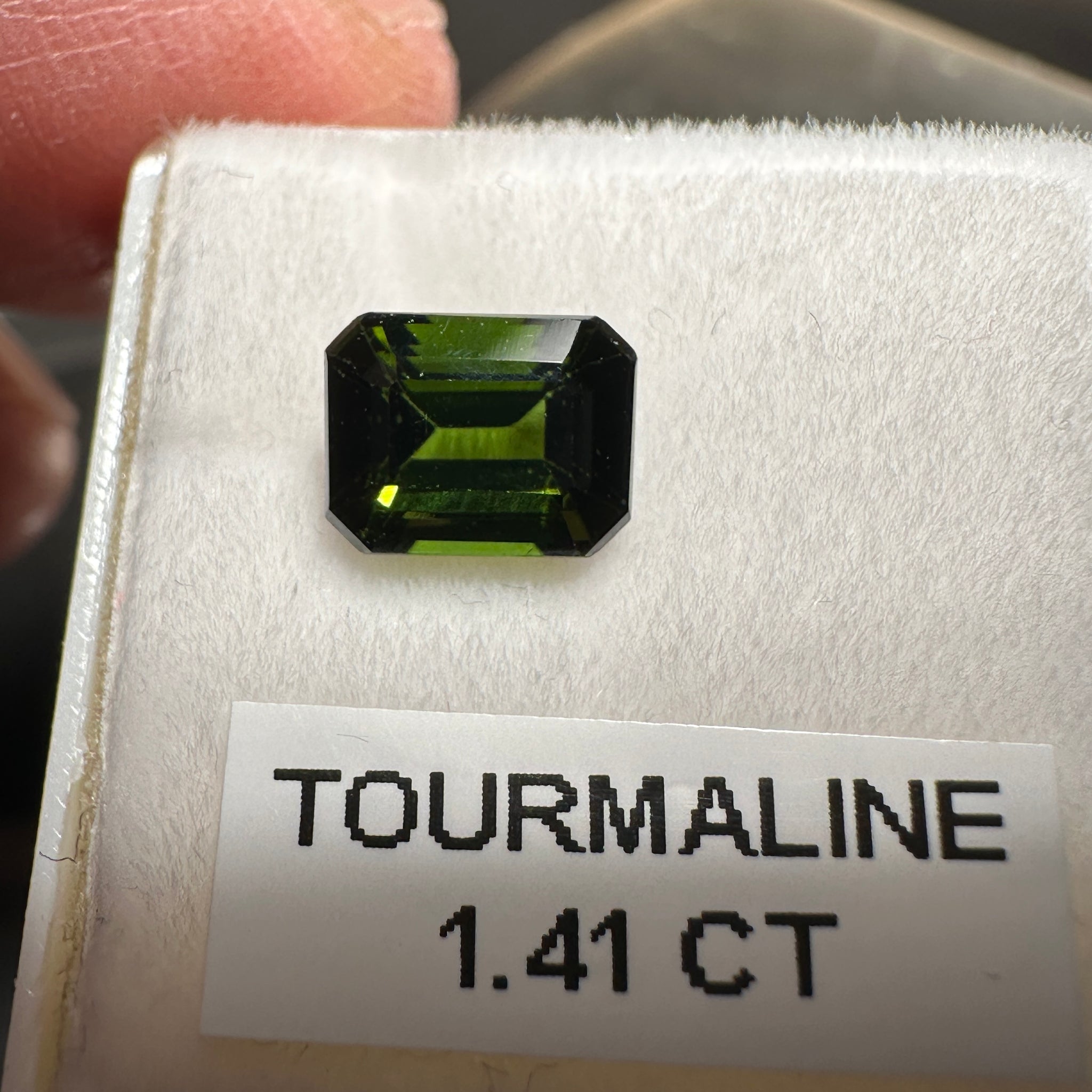 Chrome Tourmaline, 1.41ct, Tanzania, Untreated Unheated