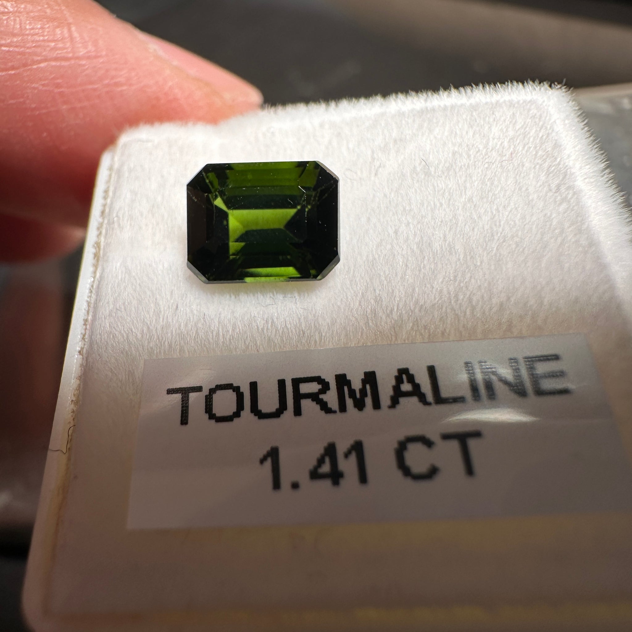 Chrome Tourmaline, 1.41ct, Tanzania, Untreated Unheated