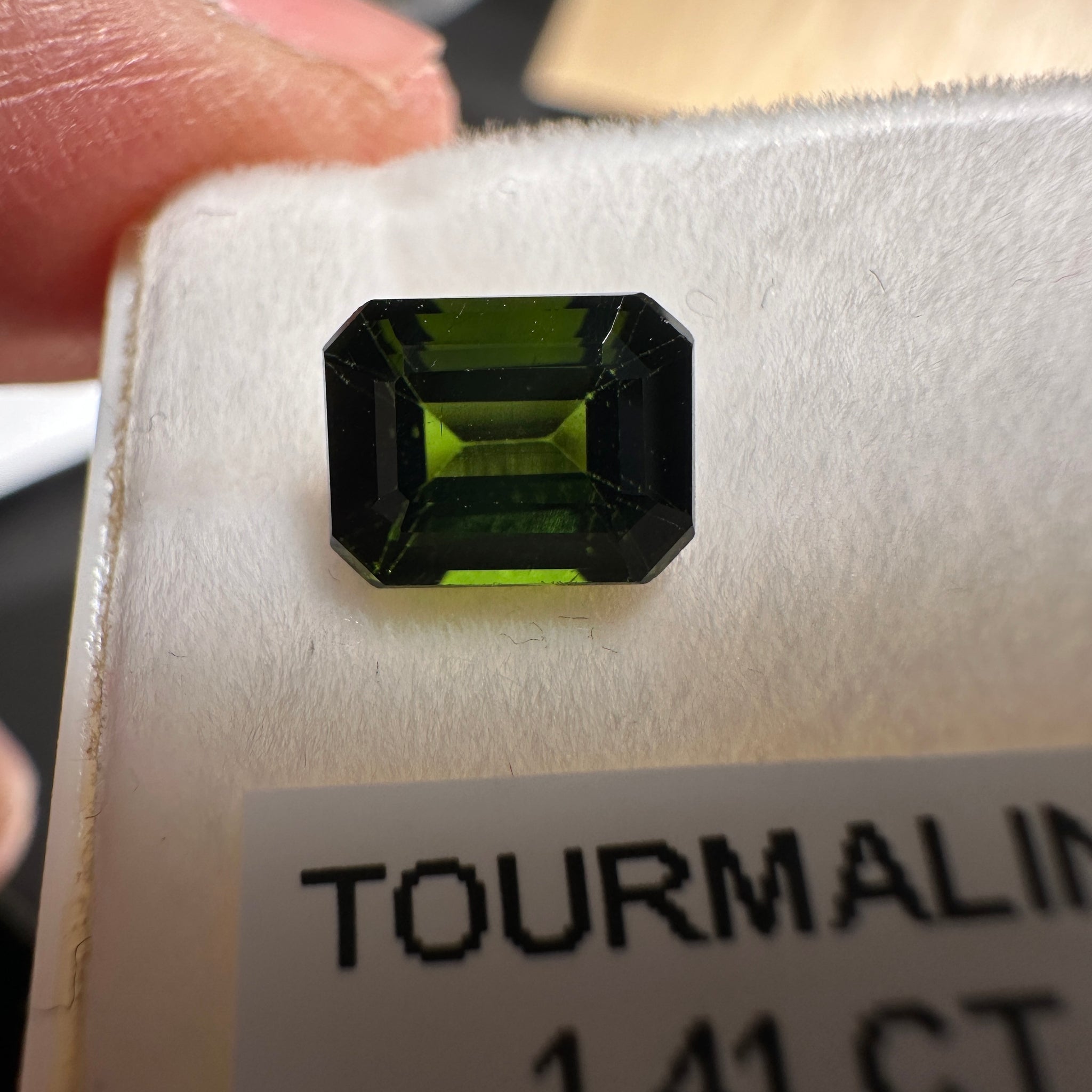 Chrome Tourmaline, 1.41ct, Tanzania, Untreated Unheated