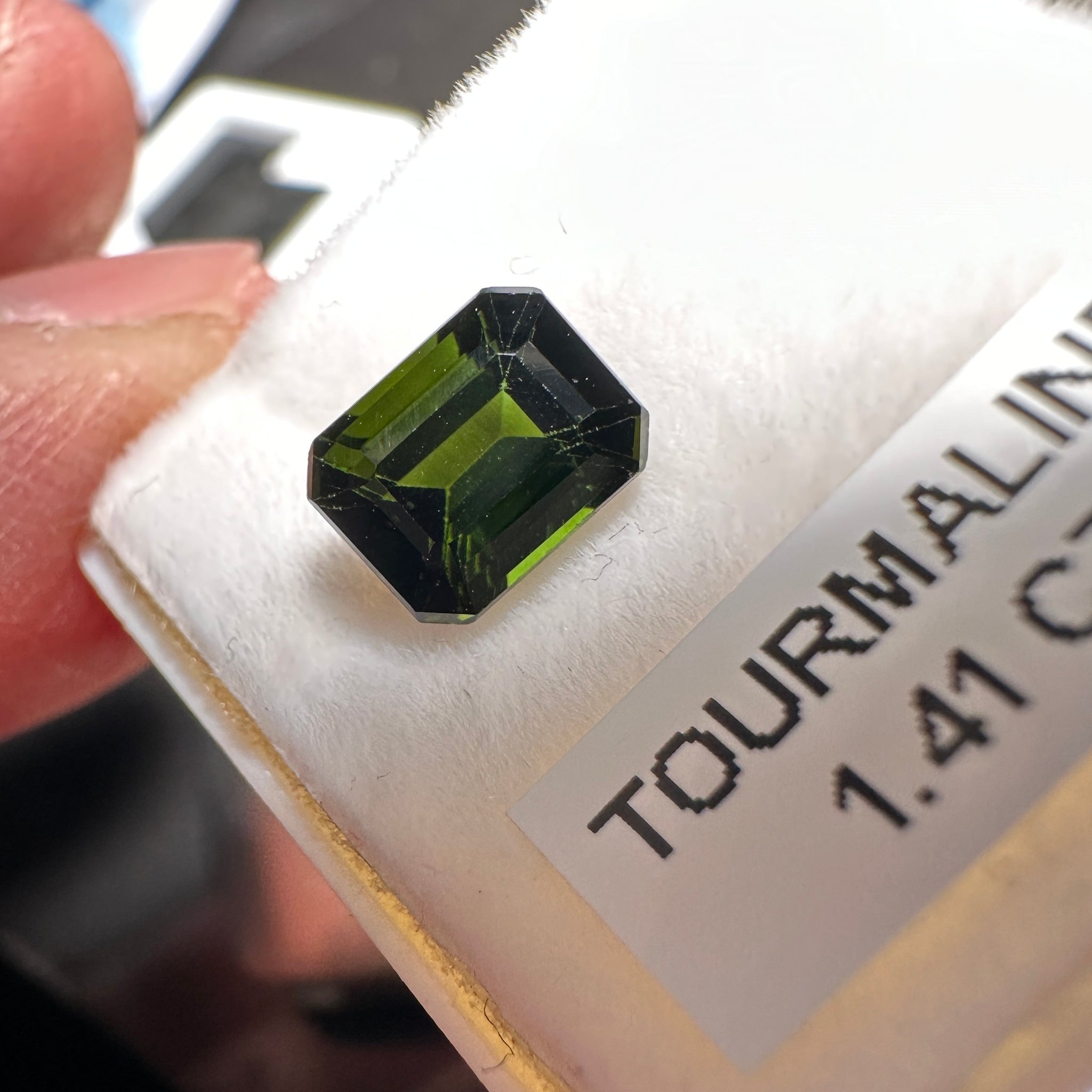 Chrome Tourmaline, 1.41ct, Tanzania, Untreated Unheated