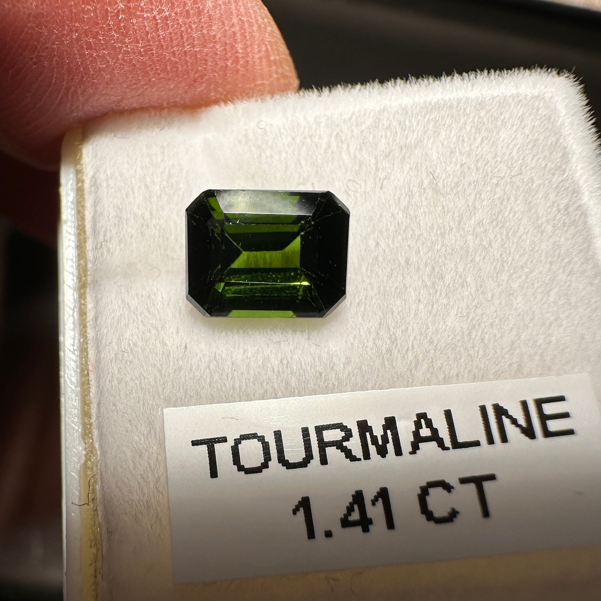 Chrome Tourmaline, 1.41ct, Tanzania, Untreated Unheated