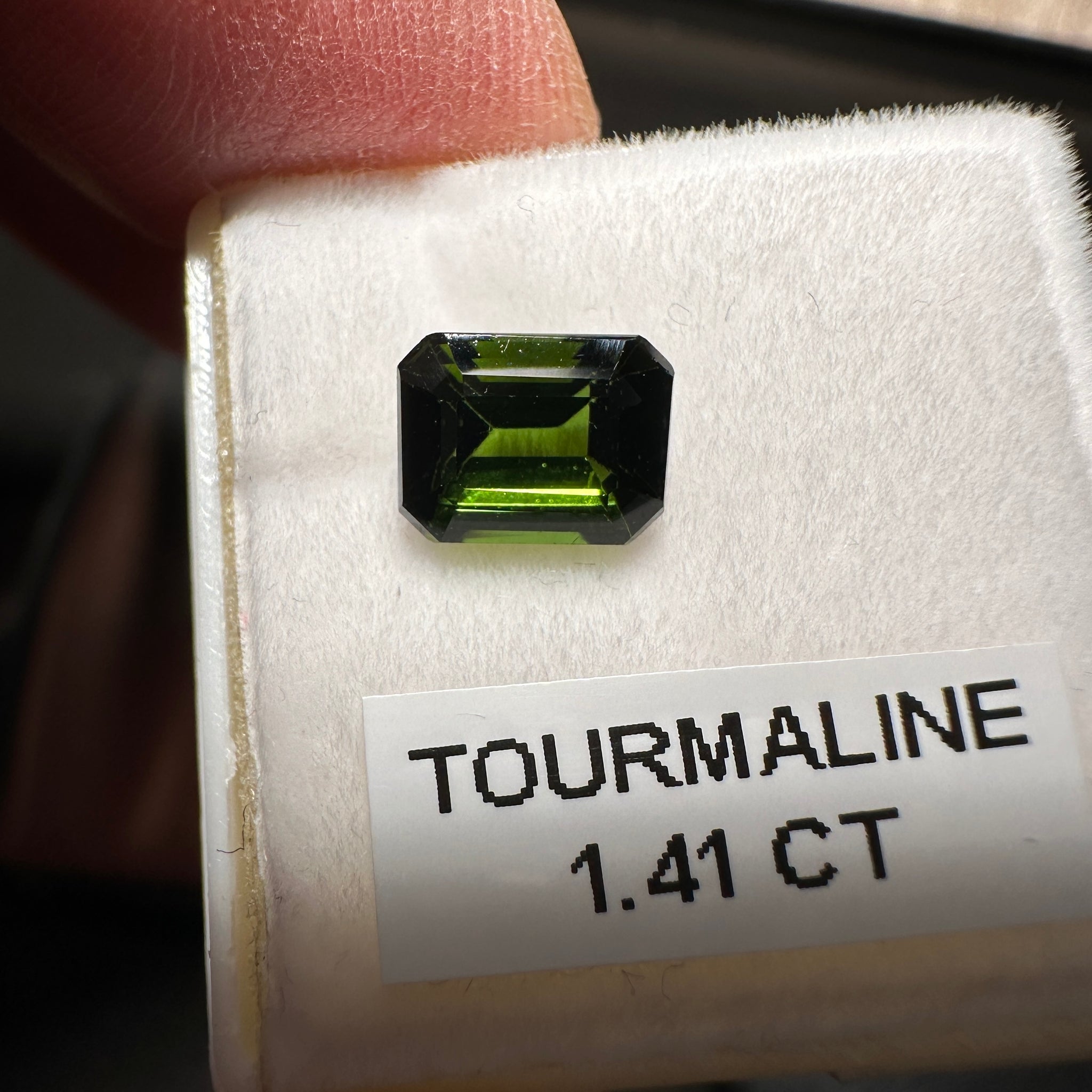 Chrome Tourmaline, 1.41ct, Tanzania, Untreated Unheated