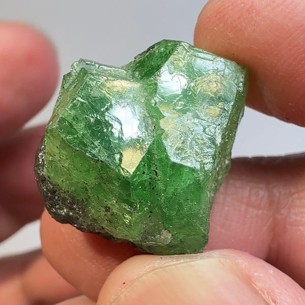 Tsavorite Garnet Crystal, 38.56ct, Merelani, Tanzania, Untreated Unheated
