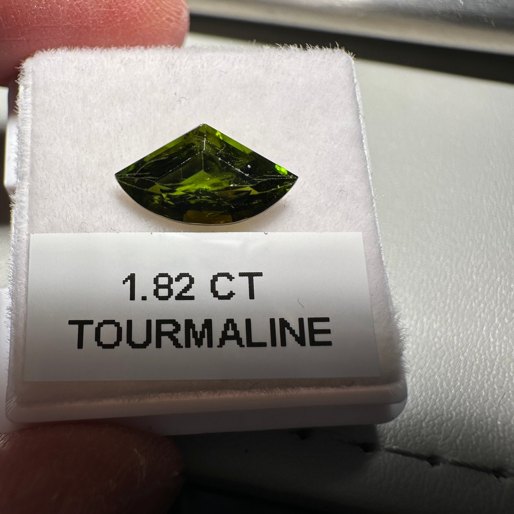 Tanzanian Tourmaline, 1.82ct, Untreated Unheated, native cut, slightly included