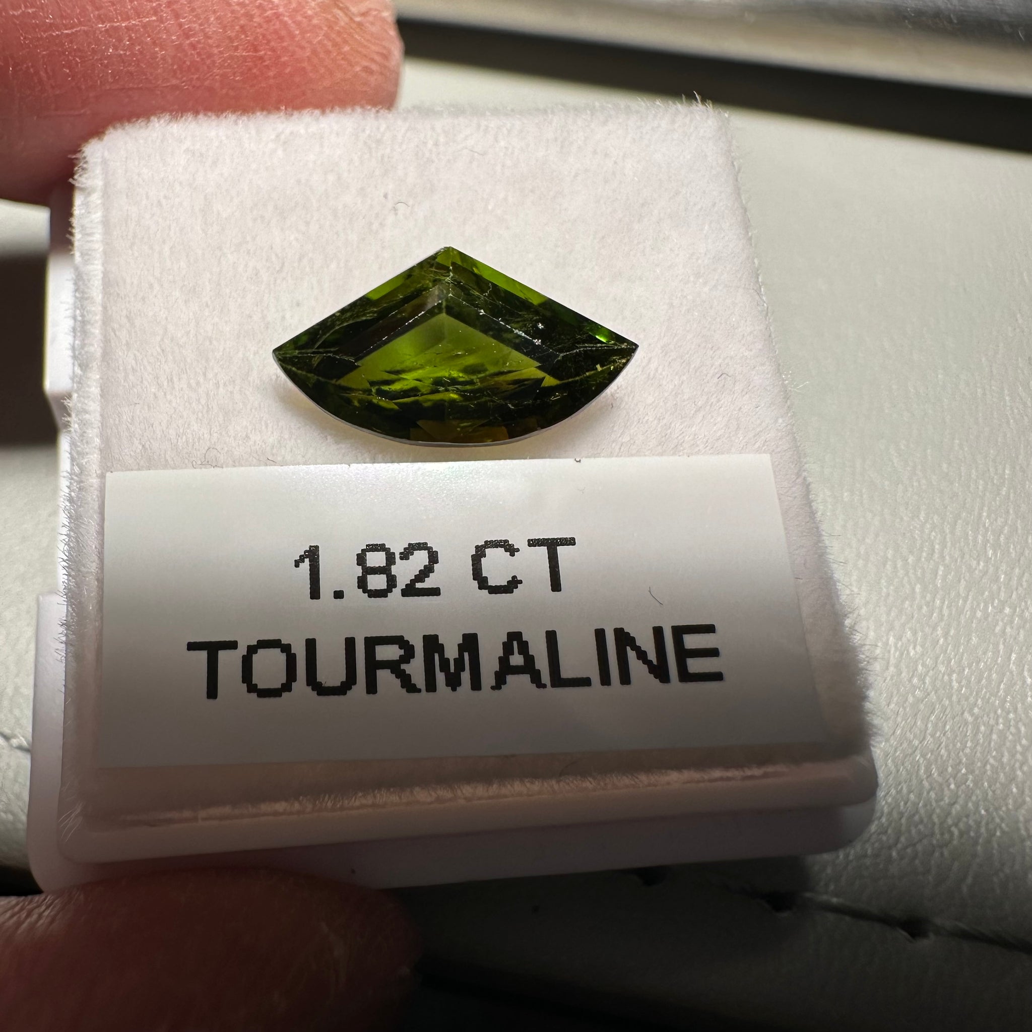 Tanzanian Tourmaline, 1.82ct, Untreated Unheated, native cut, slightly included