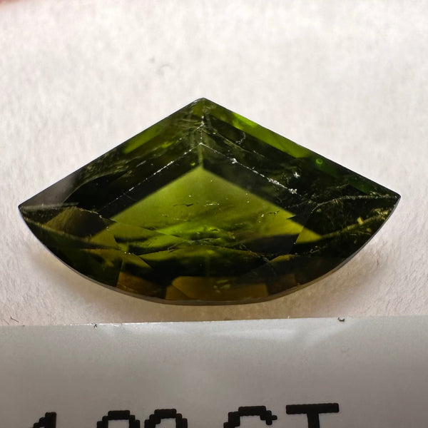 Tanzanian Tourmaline, 1.82ct, Untreated Unheated, native cut, slightly included