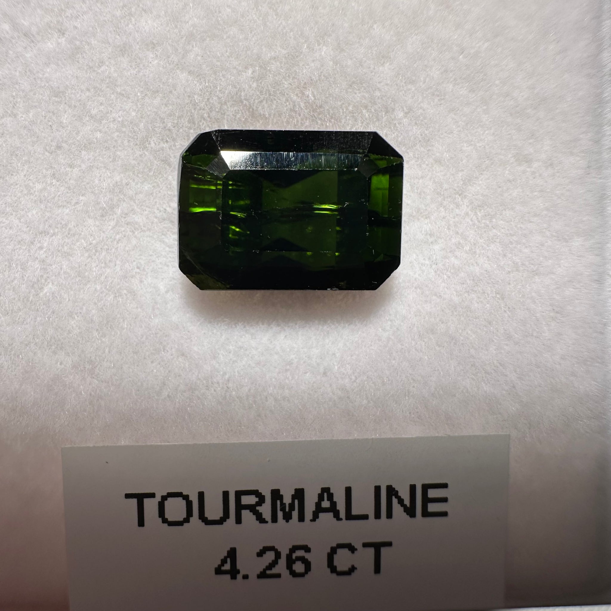 Tanzanian Tourmaline, 4.26ct, Untreated Unheated, native cut, included