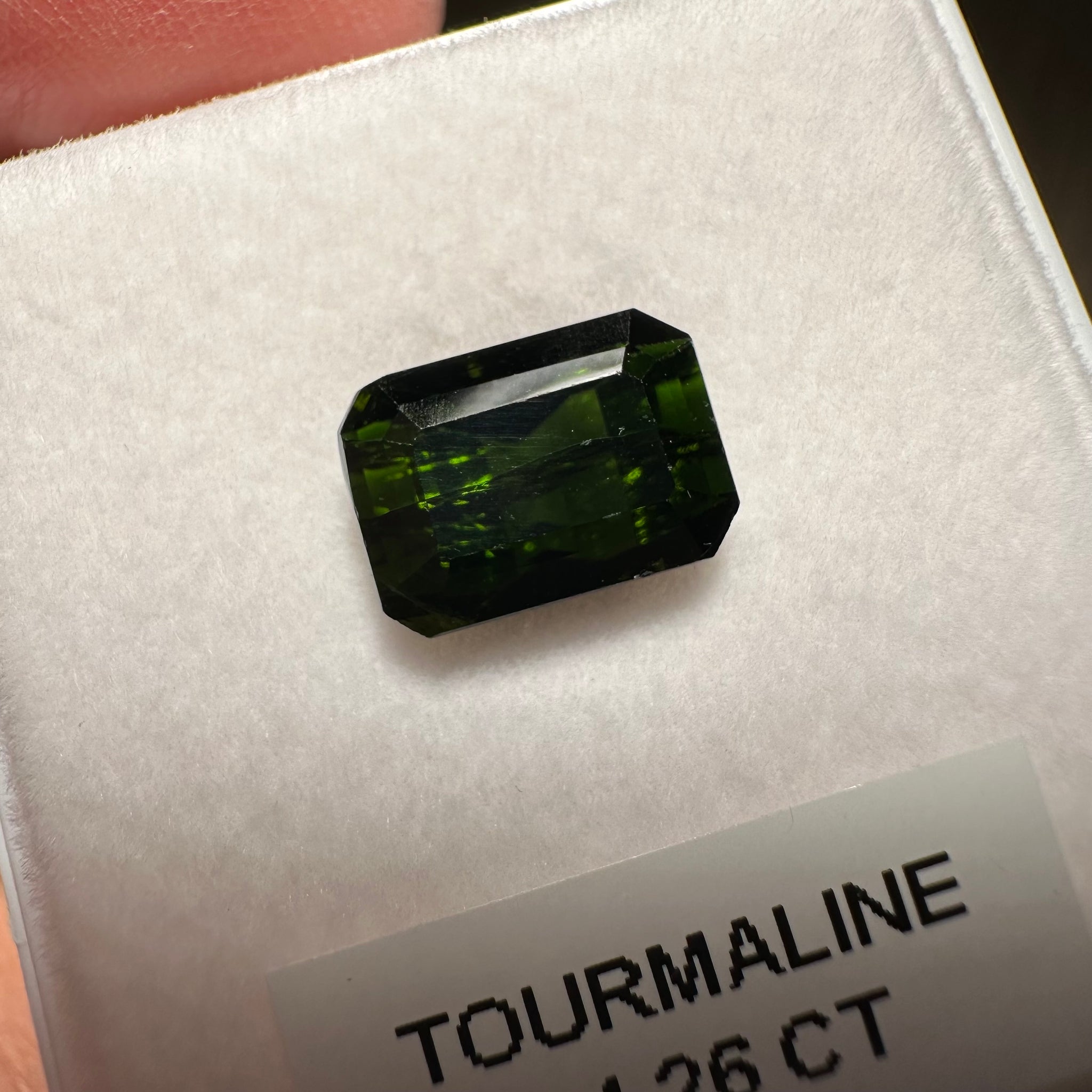Tanzanian Tourmaline, 4.26ct, Untreated Unheated, native cut, included