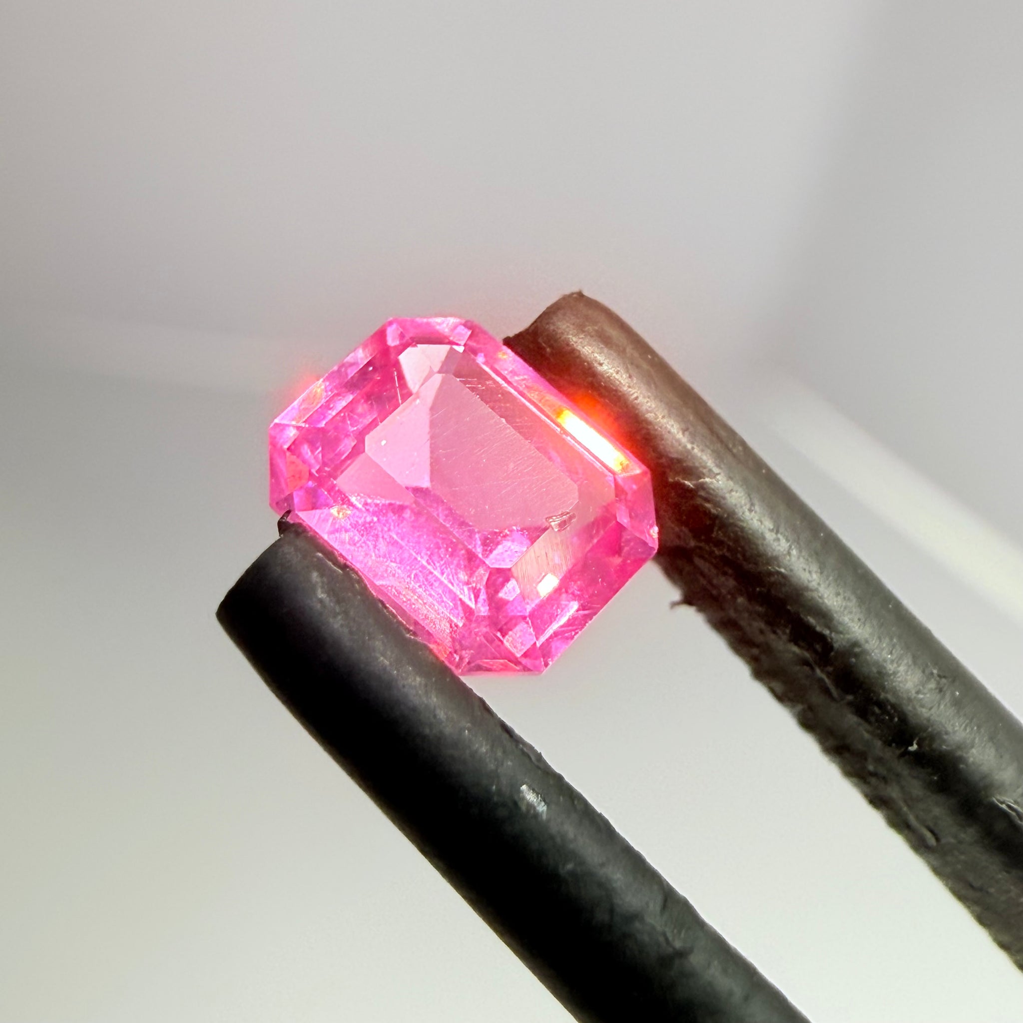 Mahenge Spinel, 0.56ct, Mahenge, Tanzania, Untreated Unheated, tiny chip on the corner of the table, I have circled it in the pics, not easily noticeable in such a small size