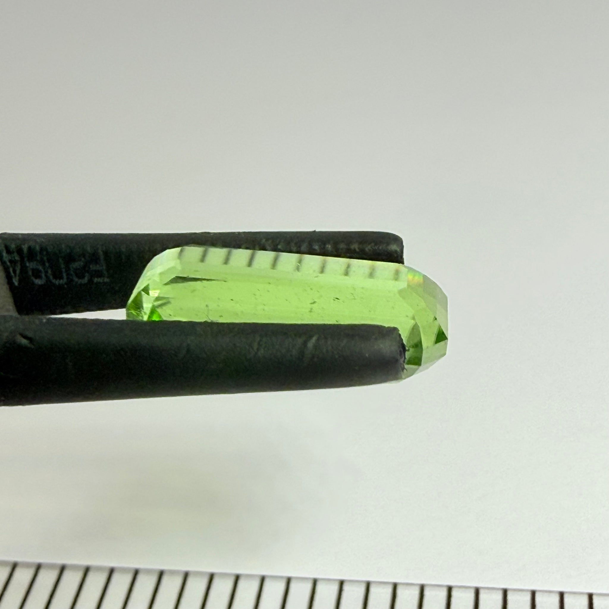Peridot, 4.43ct, Mined by the WaGoGo tribe in Tanzania, Untreated Unheated, slightly included but a really beautiful neon lime colour. (We have these in rough too)