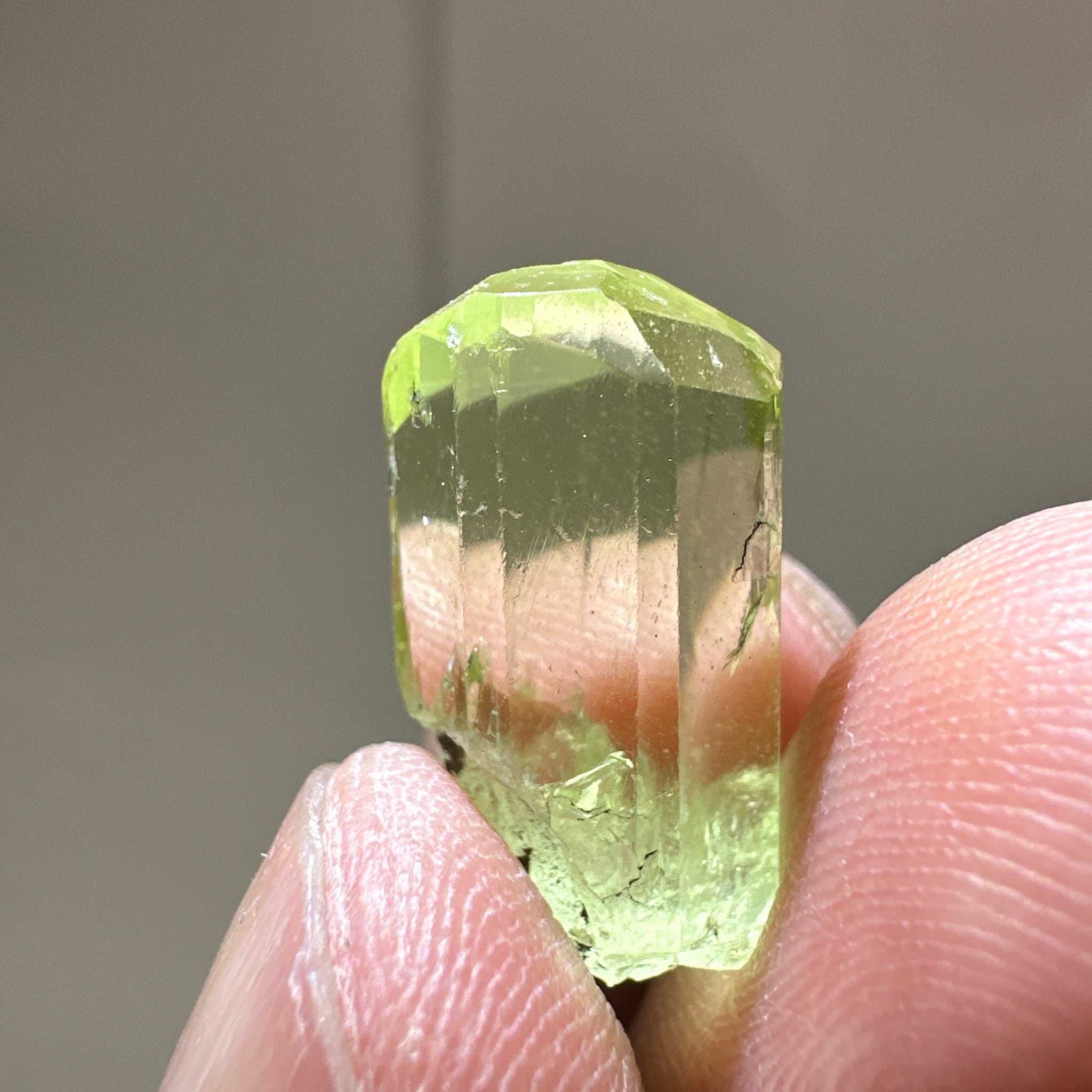 Diopside crystal, 3.30gm, Merelani, Tanzania, Untreated Unheated - facetable portion