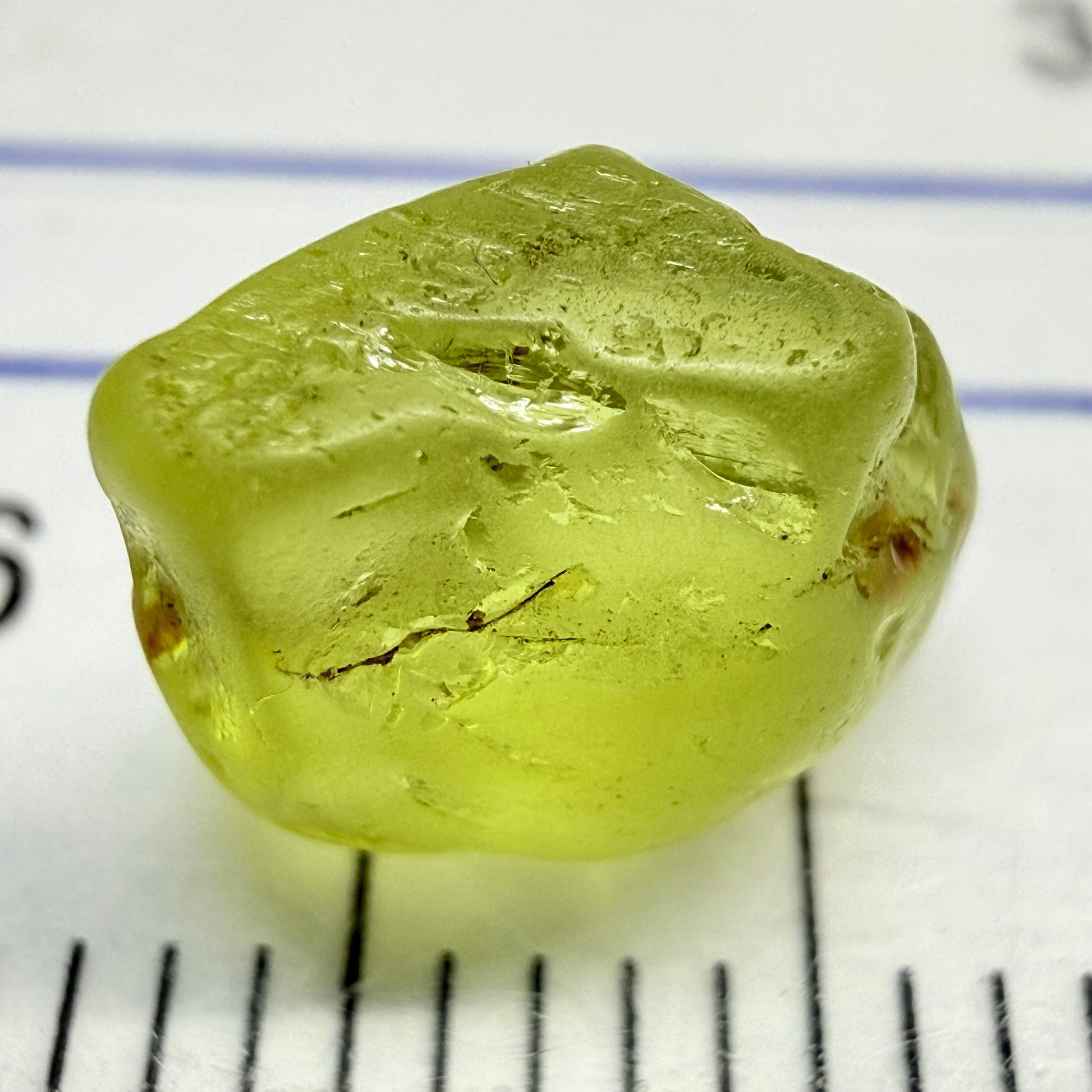 Chrysoberyl, 3.39ct, Tunduru, Tanzania, Untreated Unheated, vvs-if with slight skin surface issues that come off on faceting