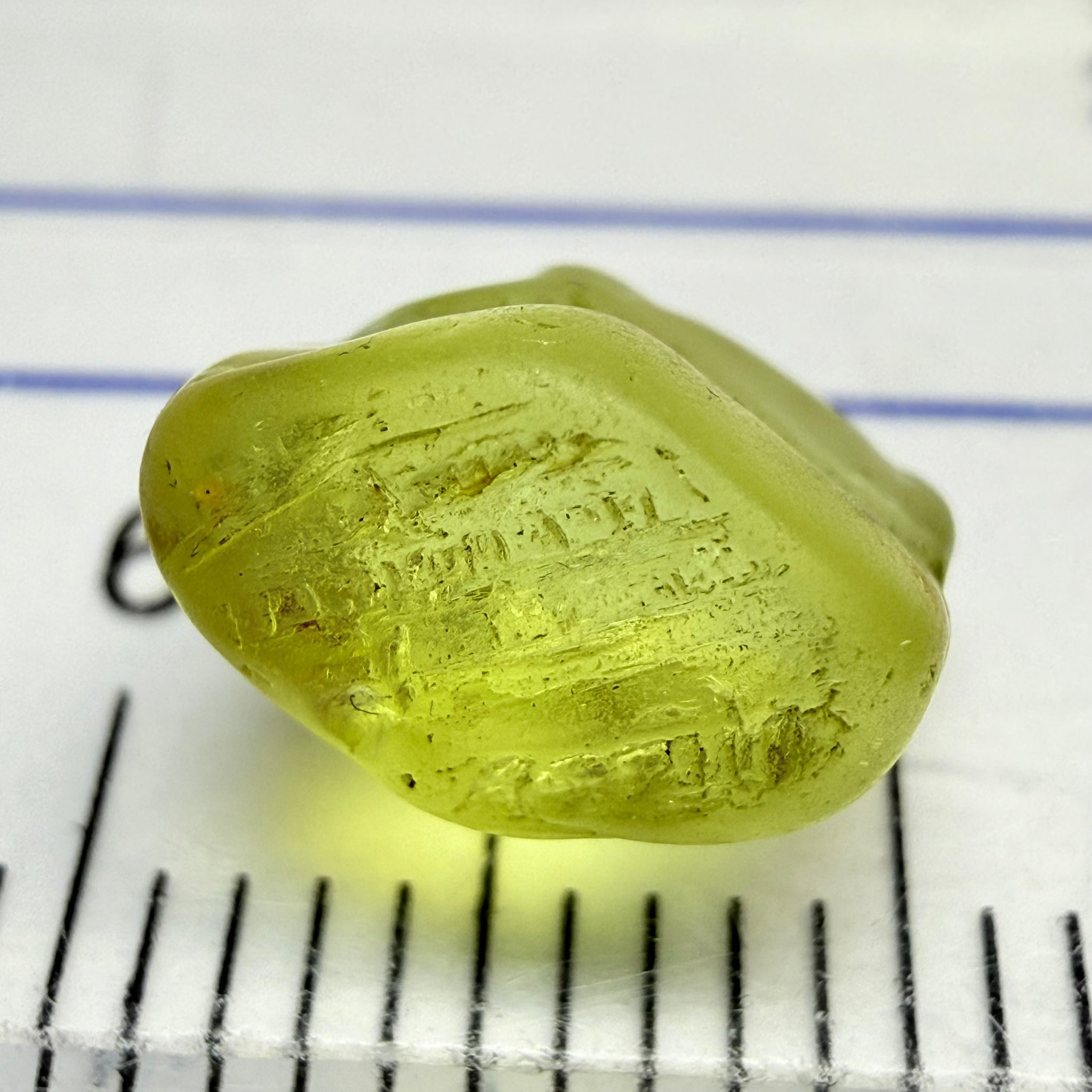 Chrysoberyl, 3.39ct, Tunduru, Tanzania, Untreated Unheated, vvs-if with slight skin surface issues that come off on faceting